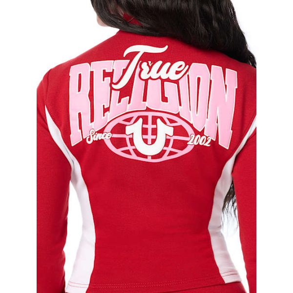 Women's Colorblock Baby Terry Zip Up