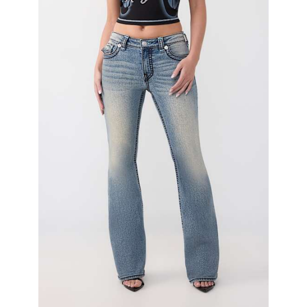 Women's Becca Mid Rise Super T Flap Bootcut Jean