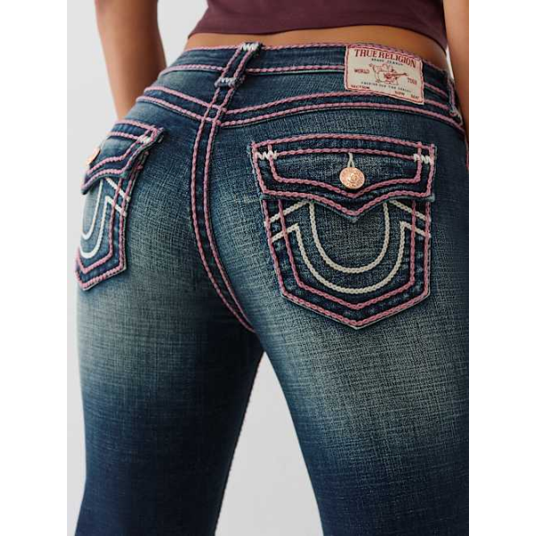 Women's Becca Mid Rise Rope Stitch Bootcut Jean