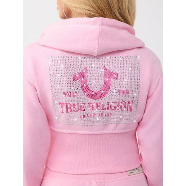 Women's Big T High Waistband Zip Hoodie