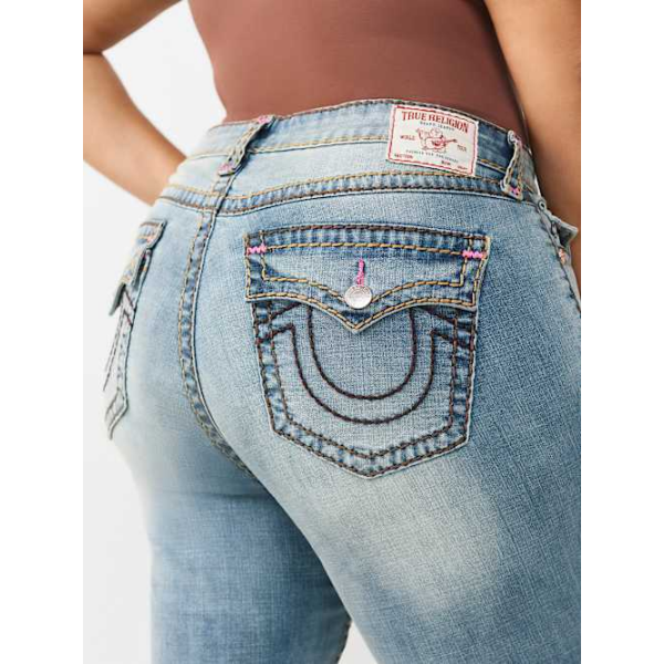 Women's Plus Becca Mid Rise Super T Flap Bootcut Jean
