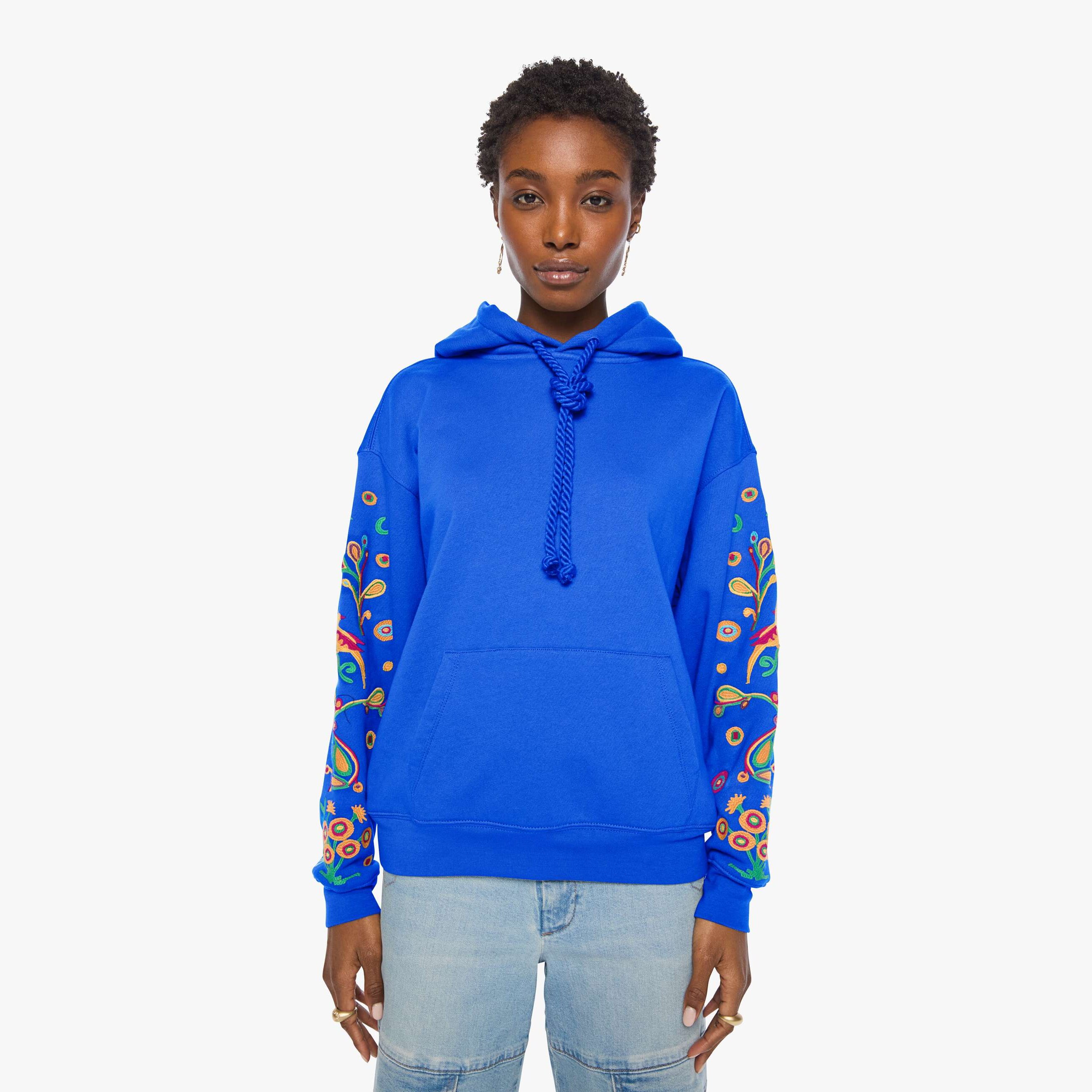Mother The Big Deal Hoodie Dazzling In Blue