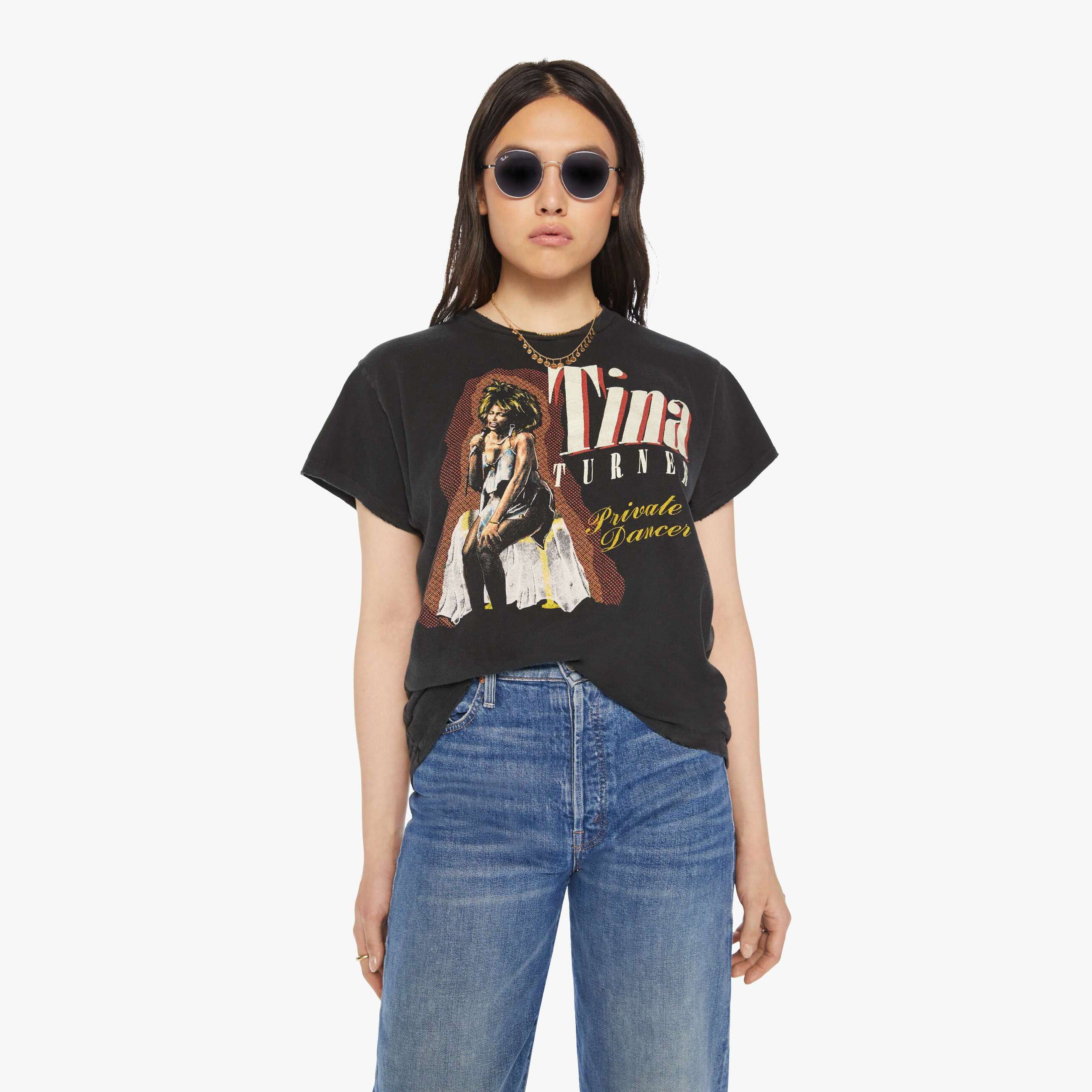 Madeworn Tina Turner Coal T-shirt In Charcoal