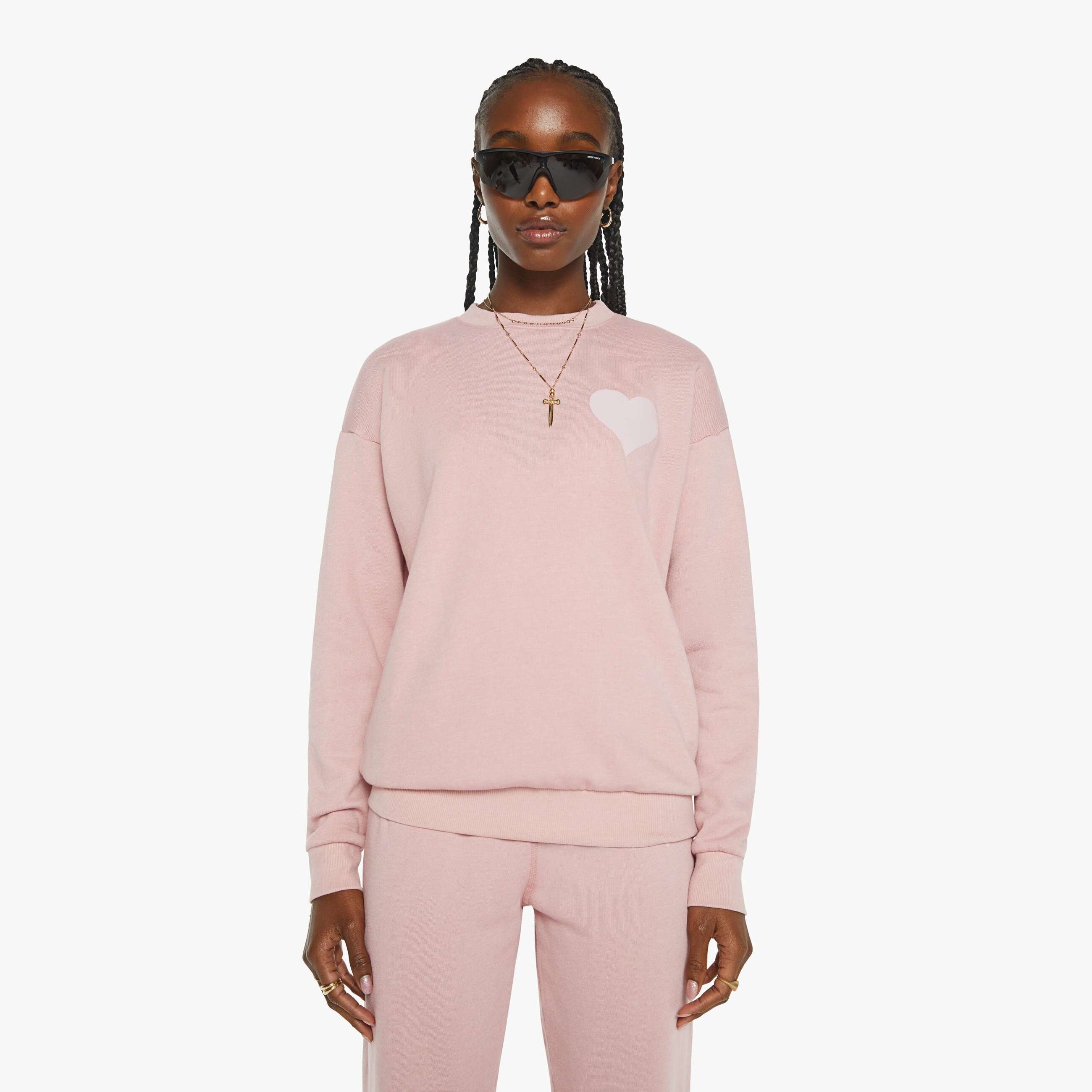 Sprwmn Heart Sweatshirt Camelia In Orange