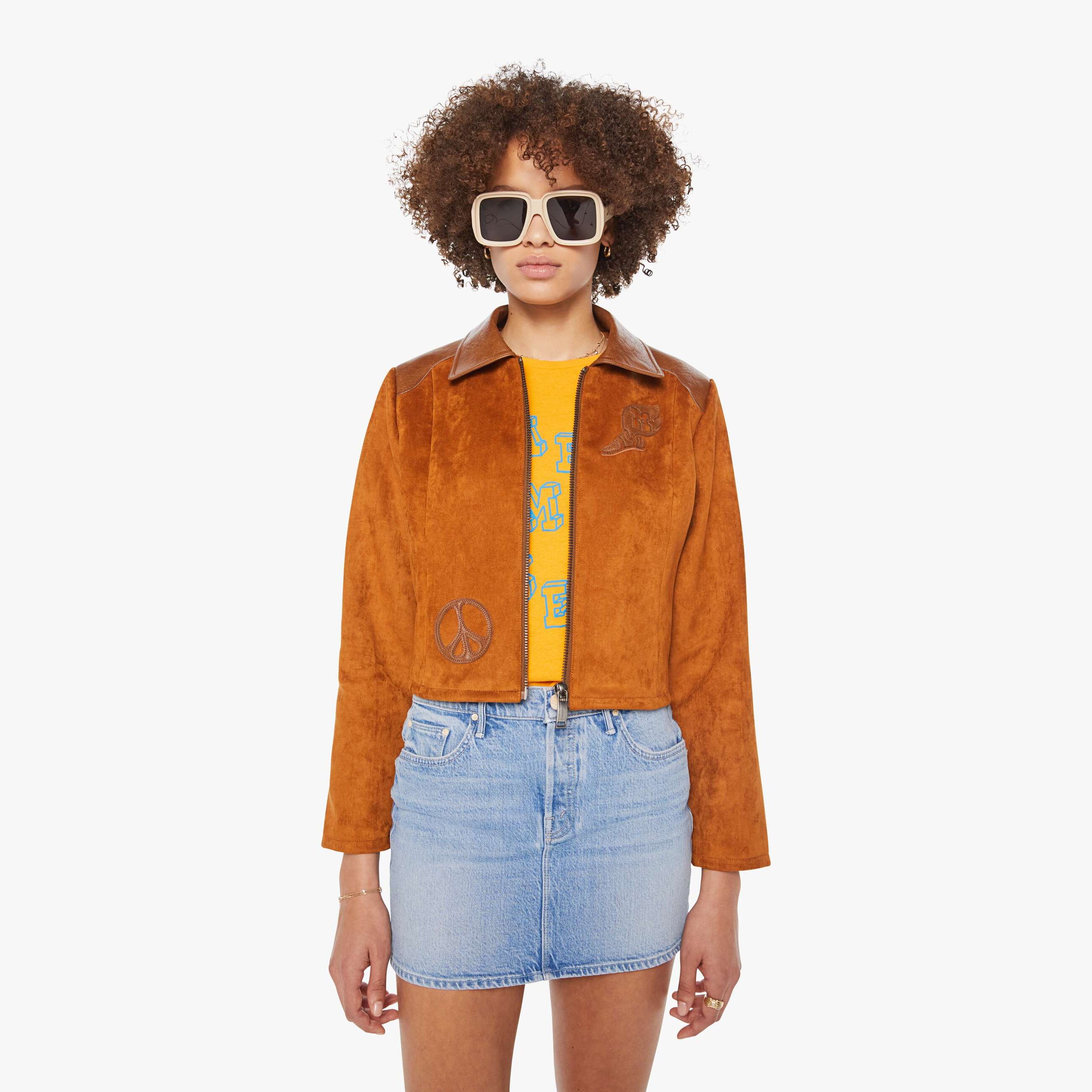 Mother The Lane Changer Making Good Time Jacket In Brown