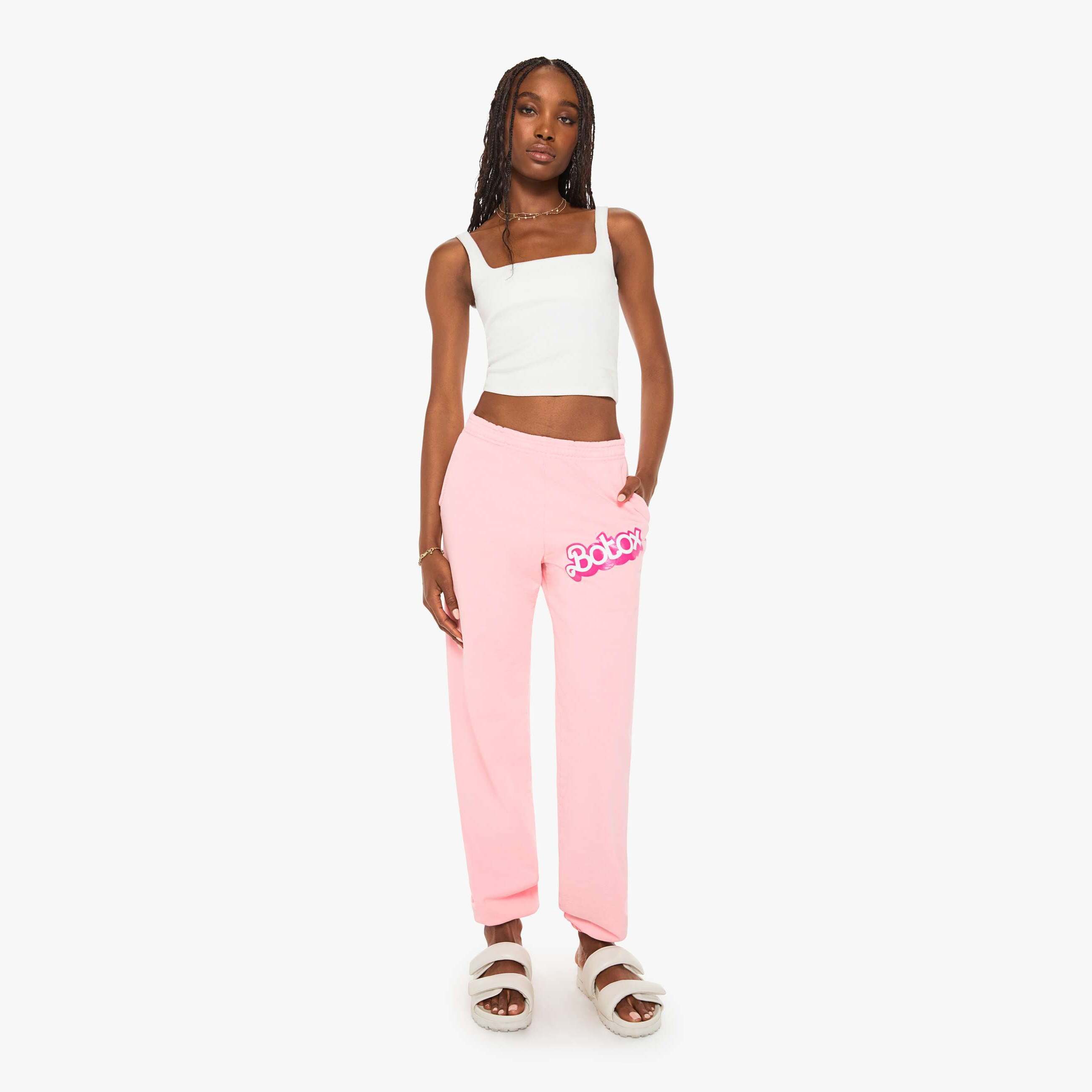 Shop Cloney Botox Sweatpant In Pink - Size Small