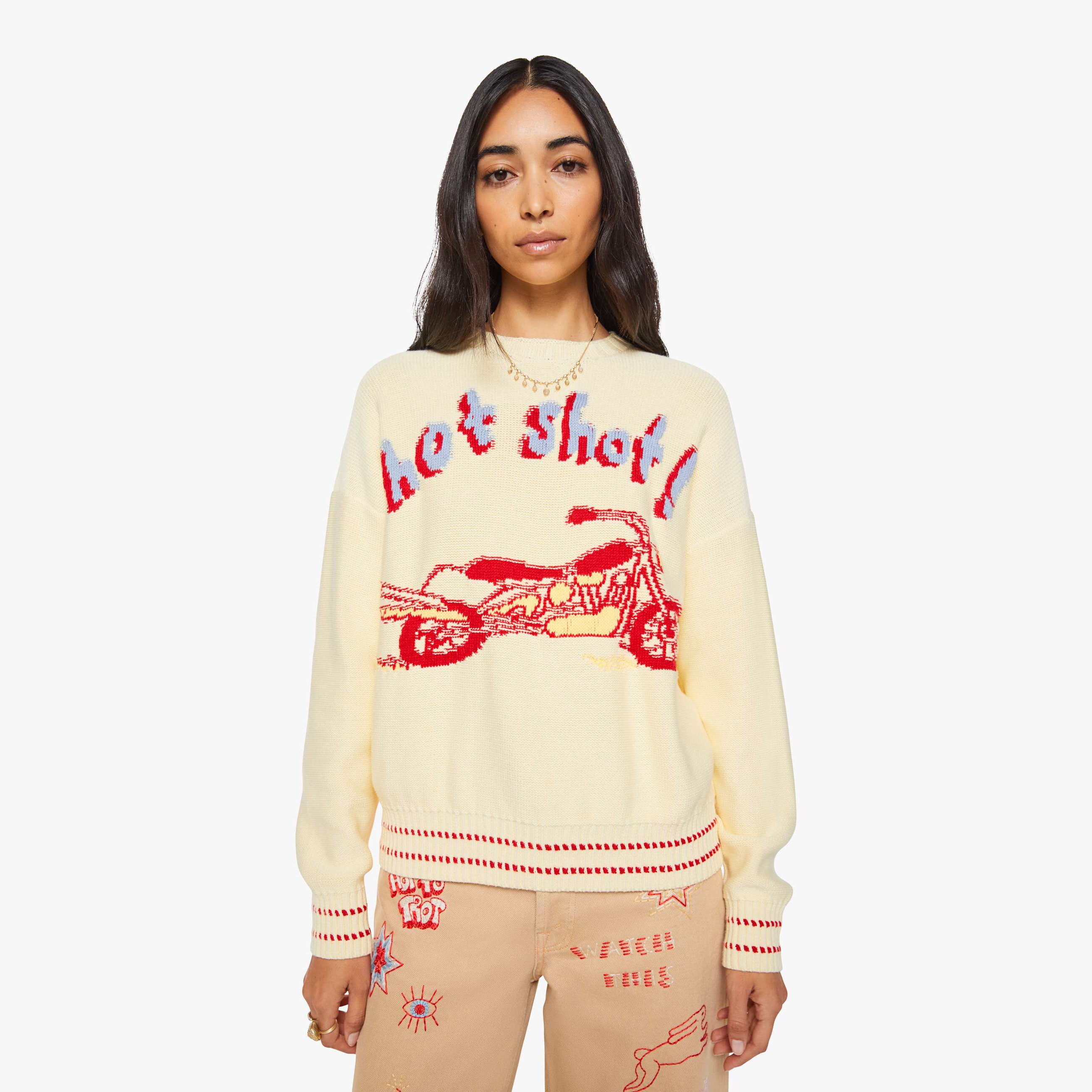 Mother The Big Jumper Shirt In White