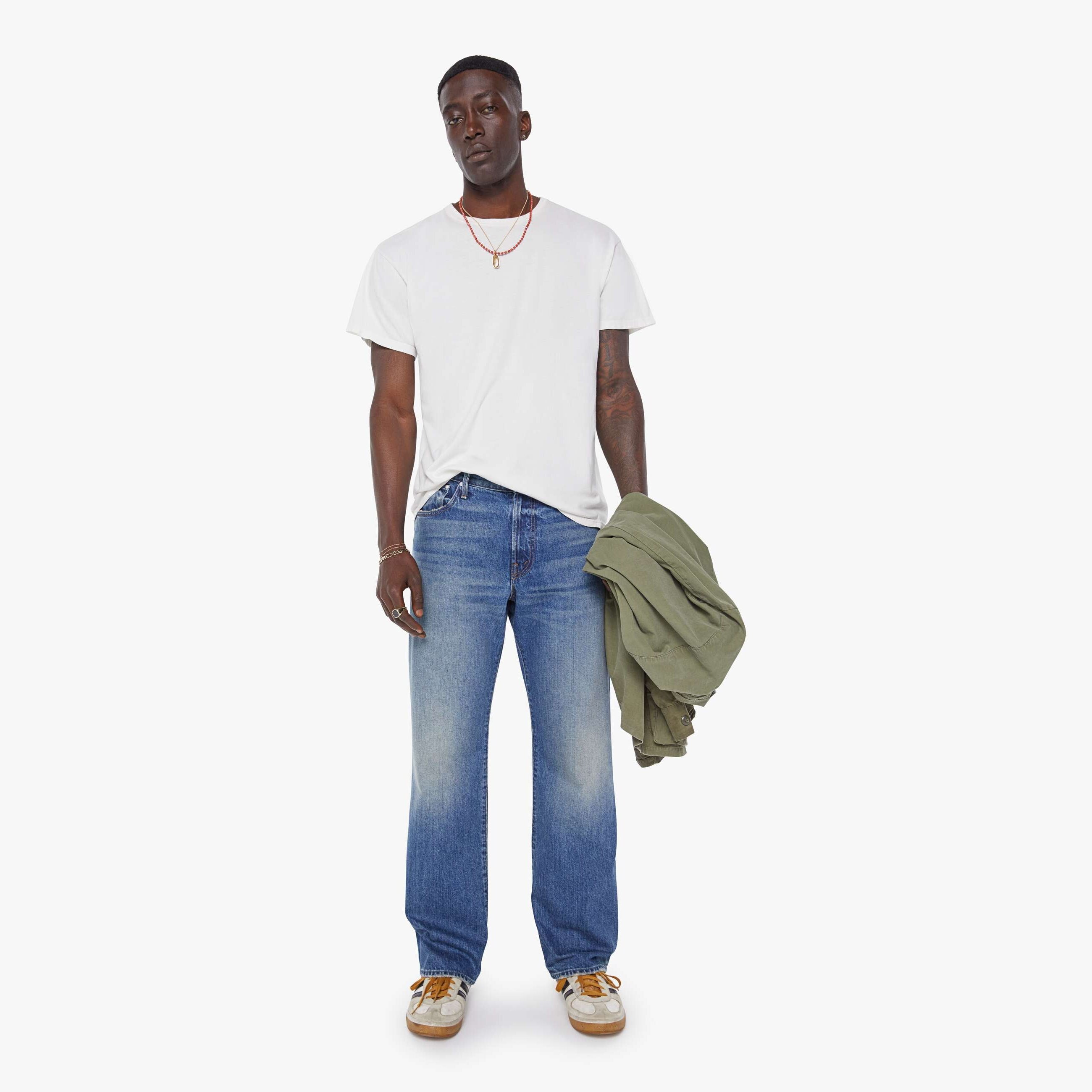 Mother The Big Shot Cashing Out Jeans In Blue