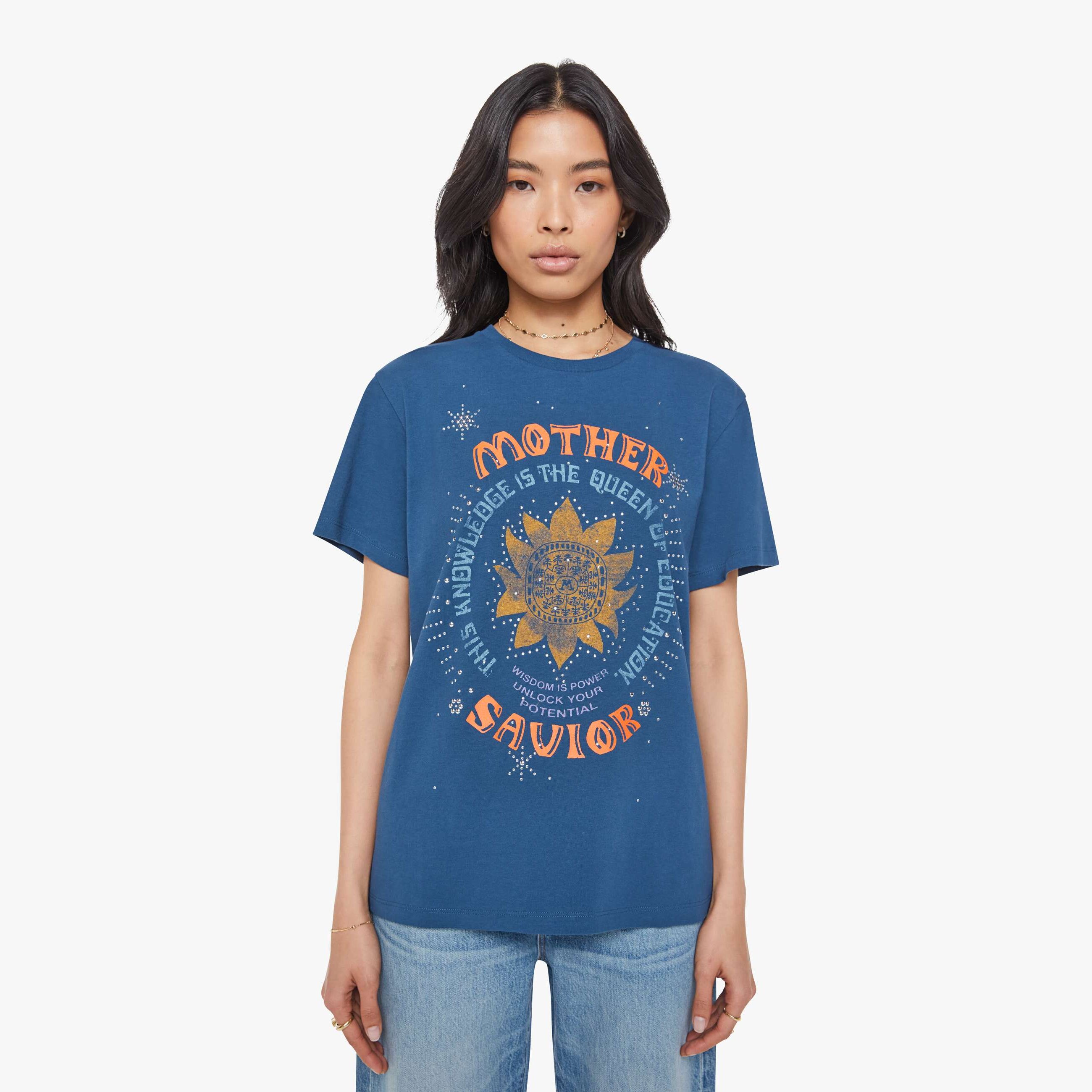 Mother The Rowdy Savior T-shirt In Black