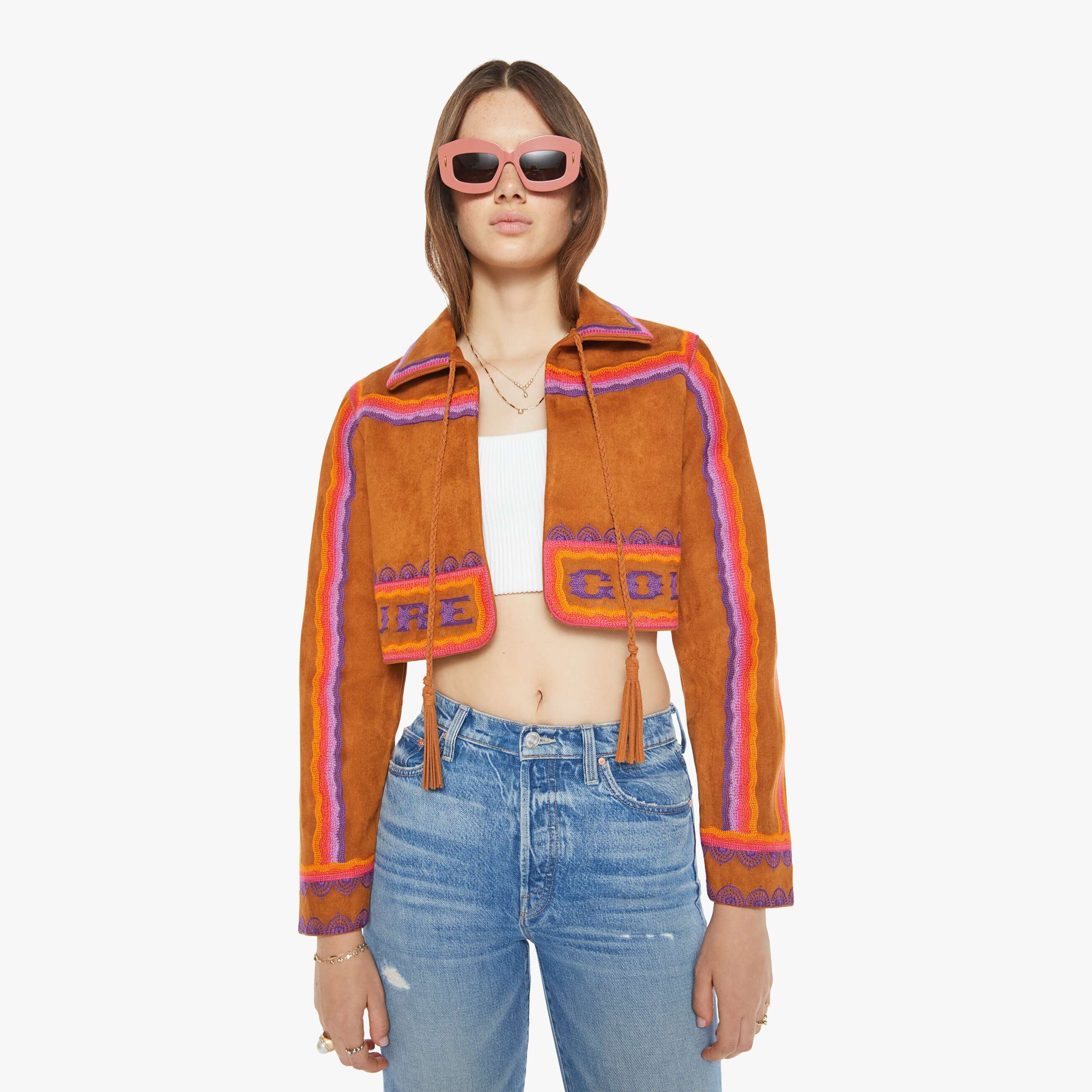 Mother The Shrugger Pure Jacket In Gold