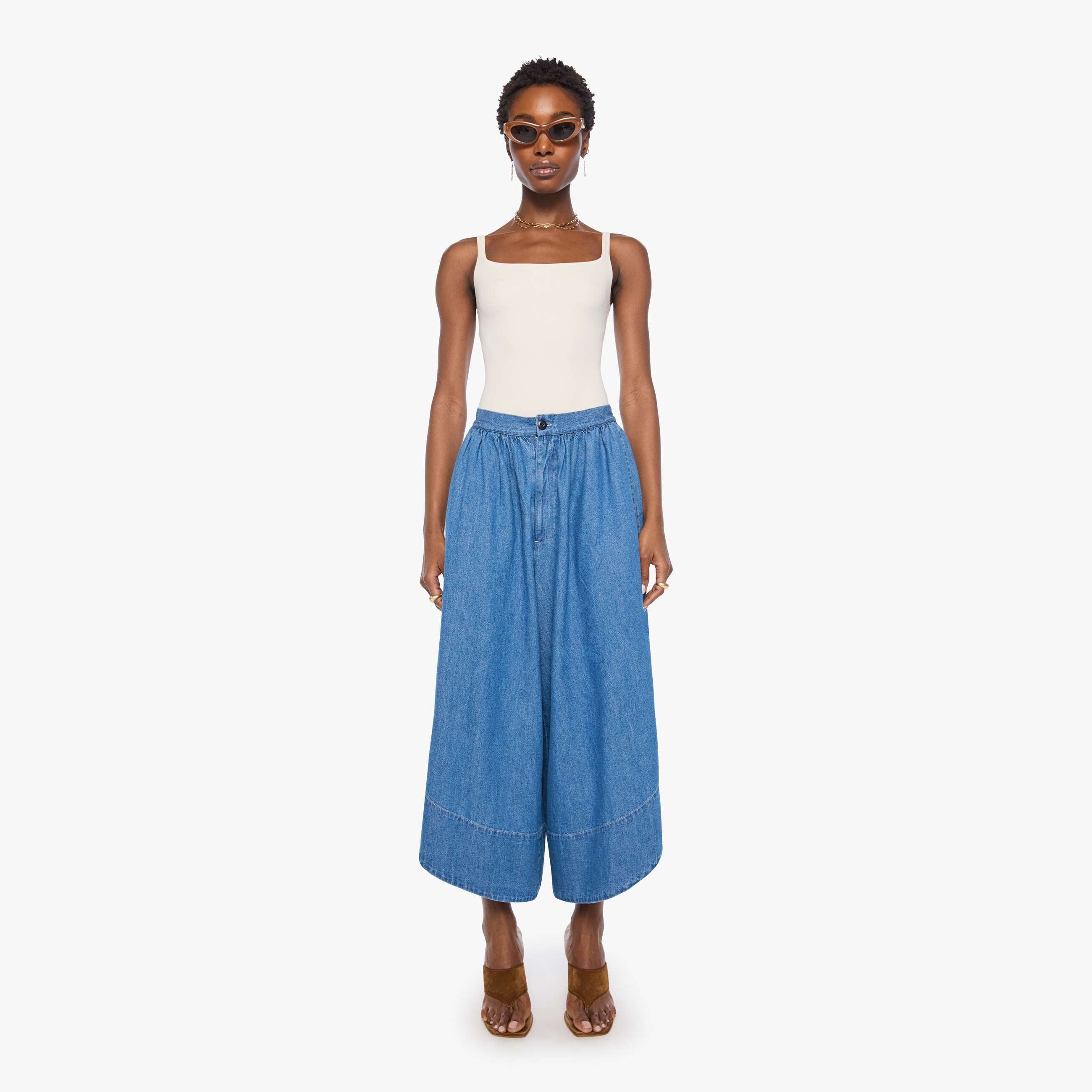 Mother The Bubble Magic Lamp Rattle Me This Pants In Blue