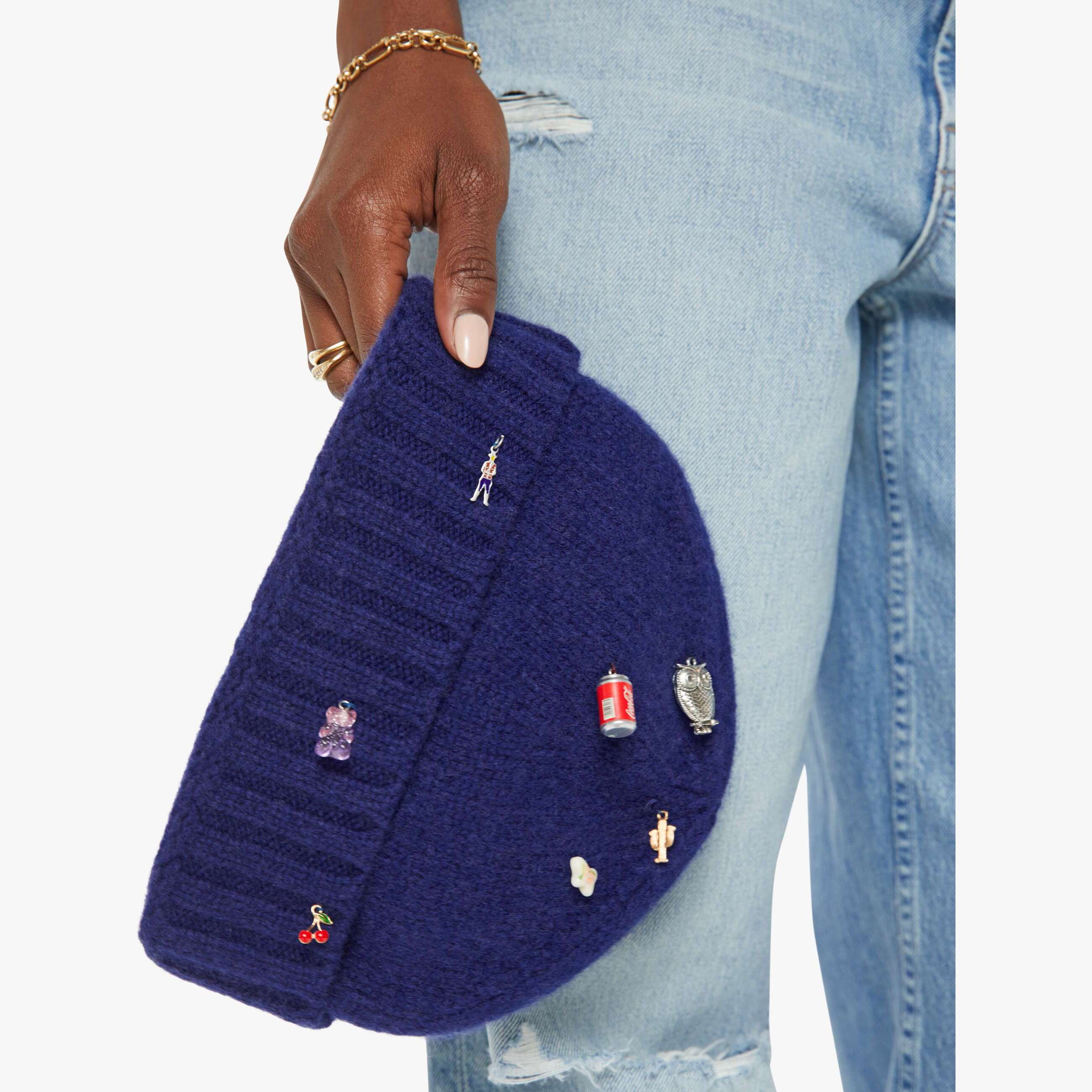Mother The Lucky Charms Beanie In Blue