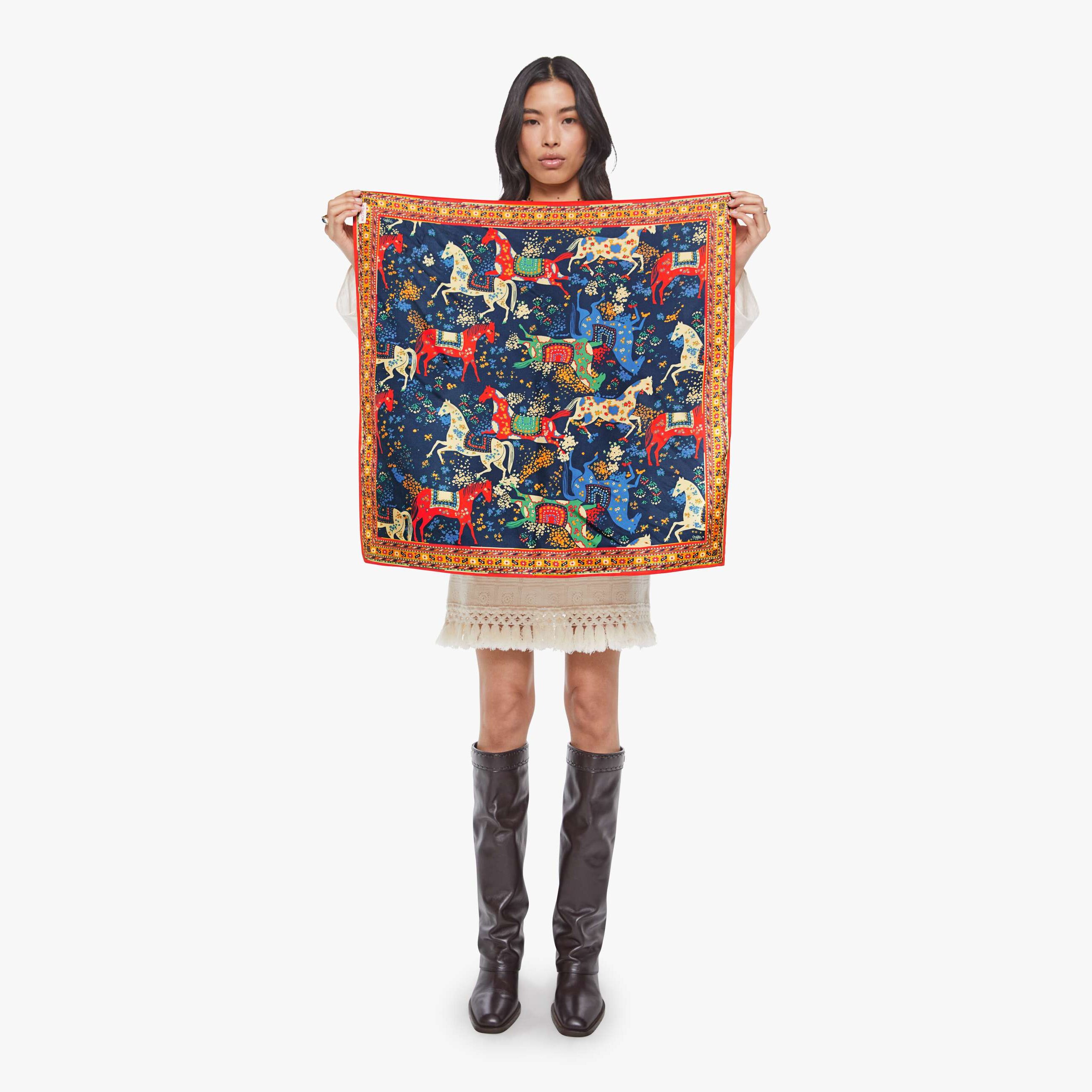 Mother The Scarf It Down Horse Around In Orange