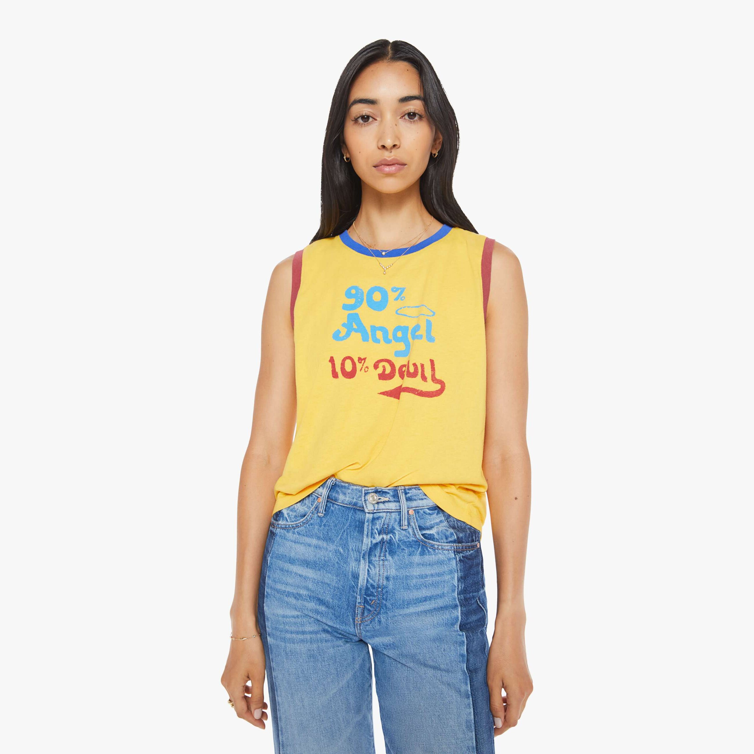 MOTHER THE STRONG AND SILENT TYPE ANGEL DEVIL T-SHIRT