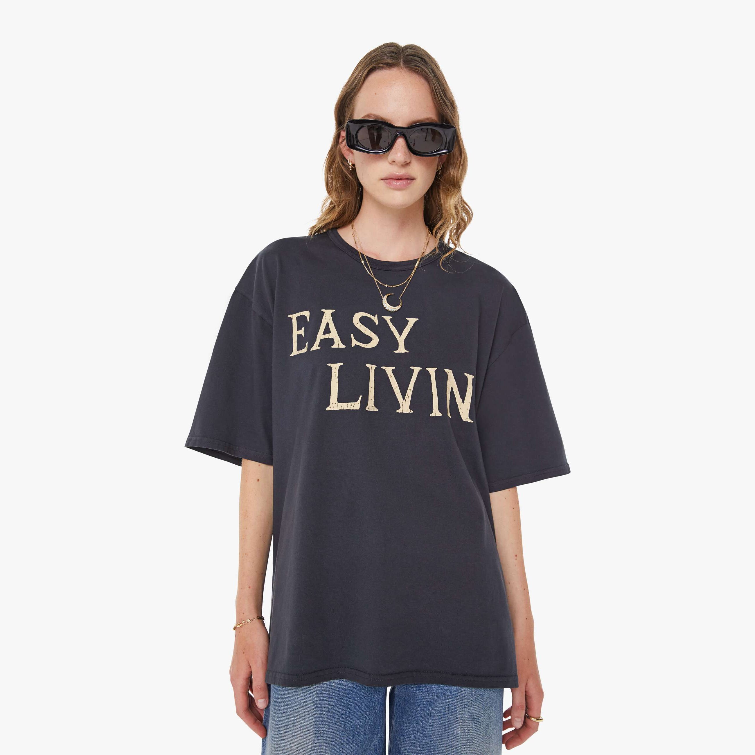 Mother The Coops T-shirt Easy Livin' In Blue