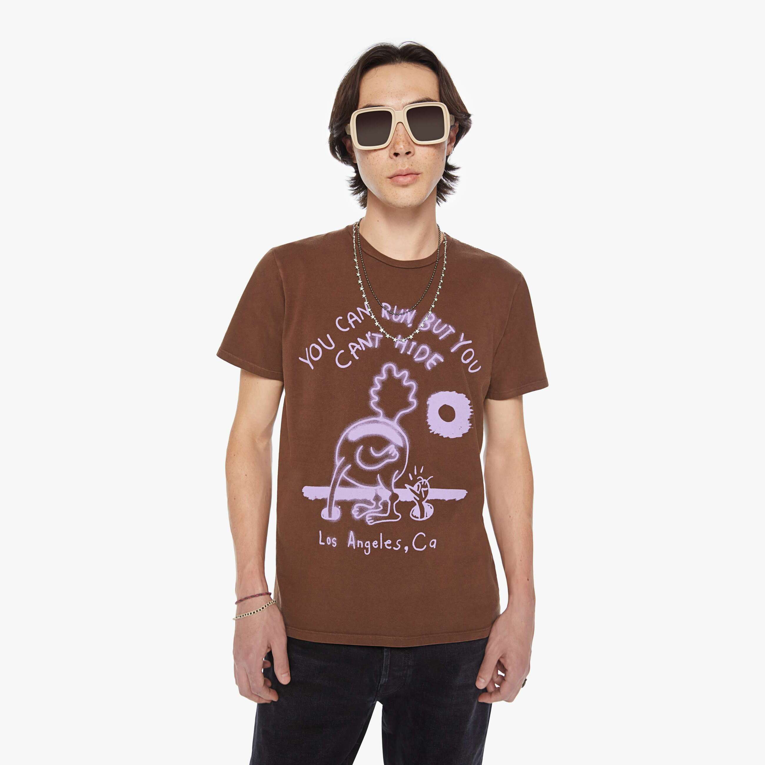 Shop Mother The Buster You Can Run T-shirt In Purple - Size X-large