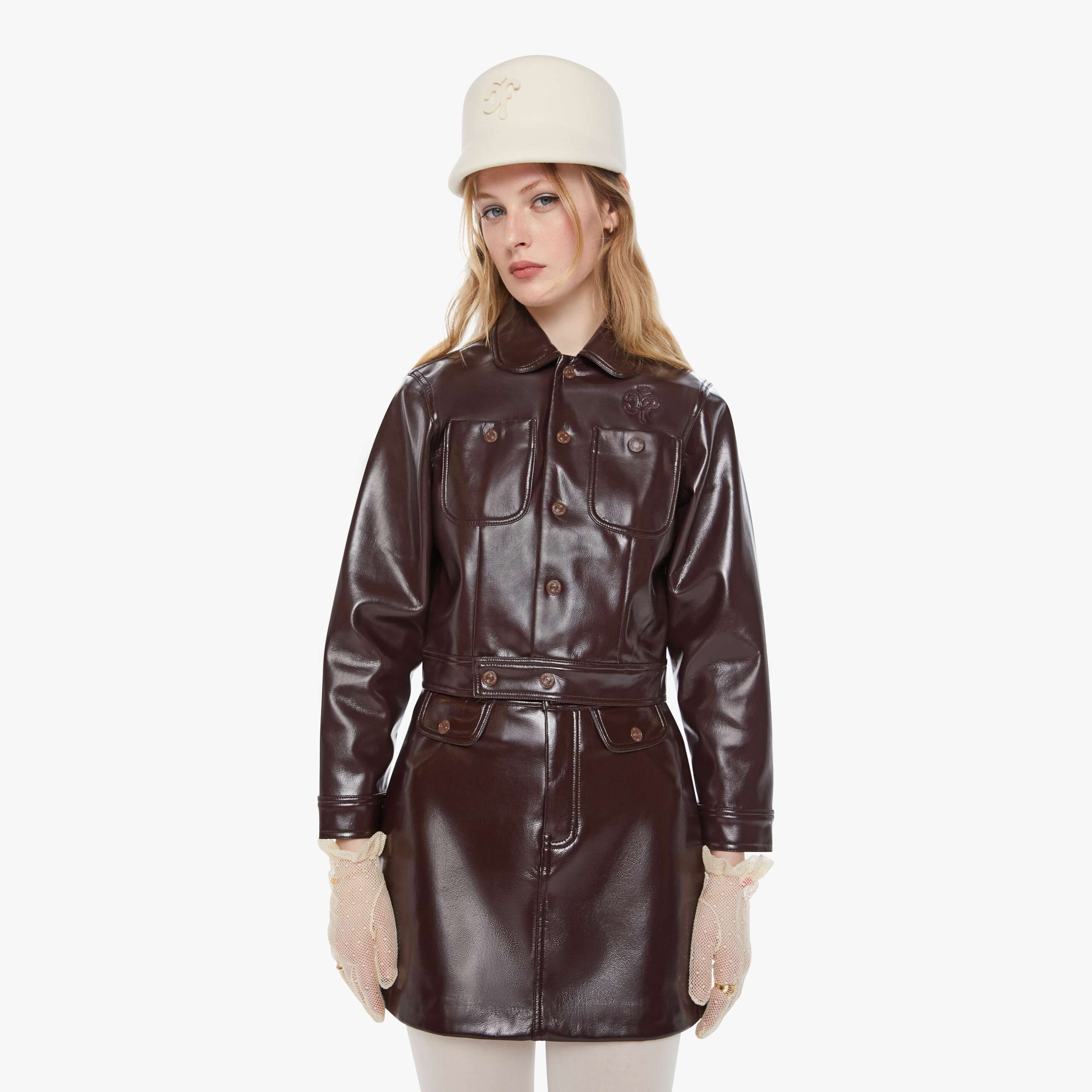 Mother Chloe Fineman X The Wingman Emotional Baggage Jacket In Brown