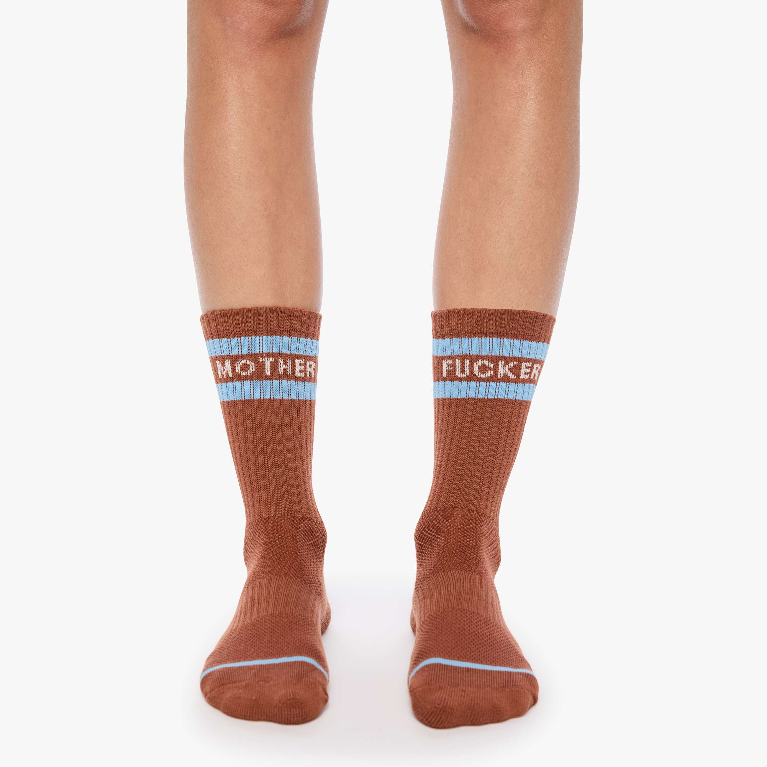 Mother Baby Steps Cocoa Socks In White