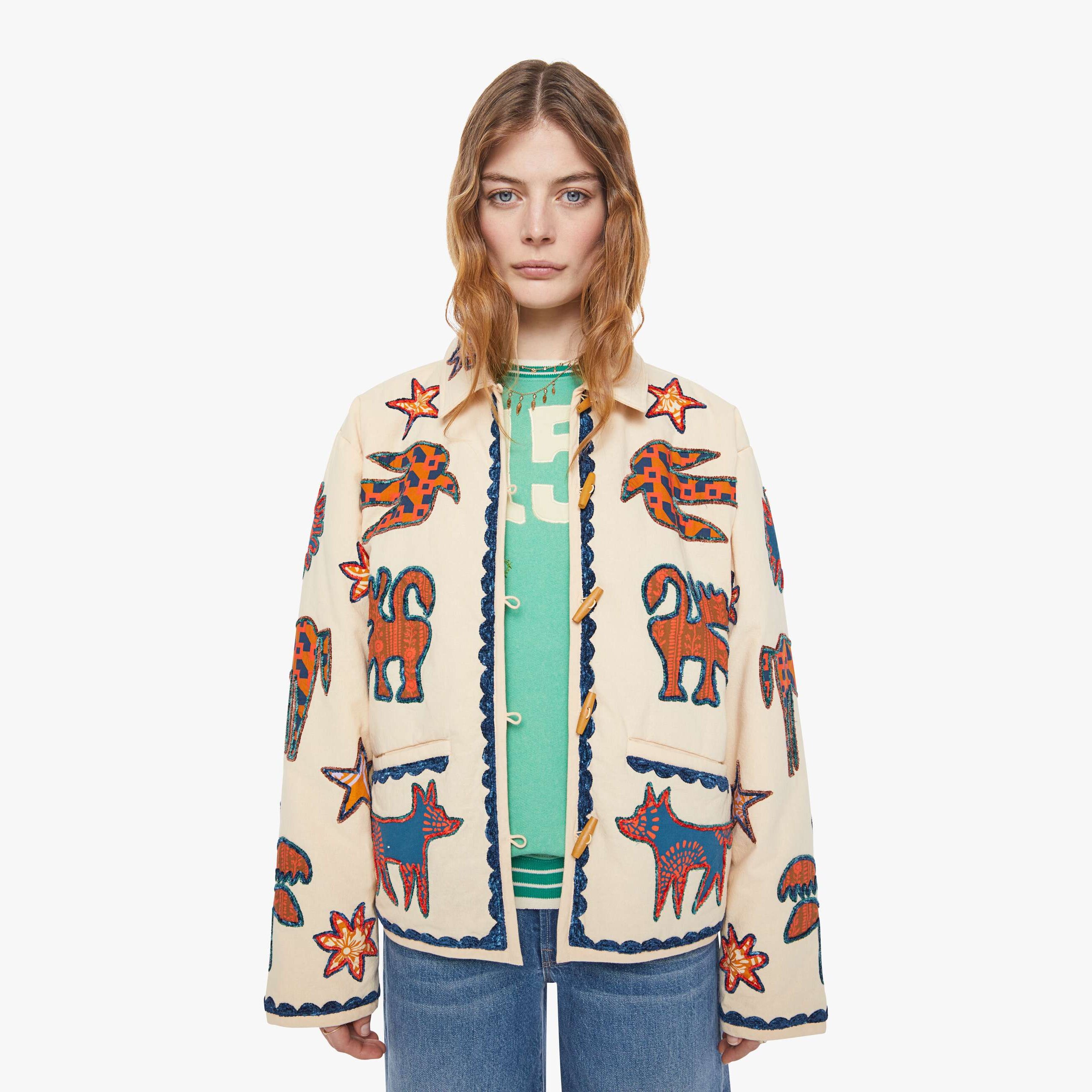 Mother The Loophole Stars In My Eyes Jacket In Neutral