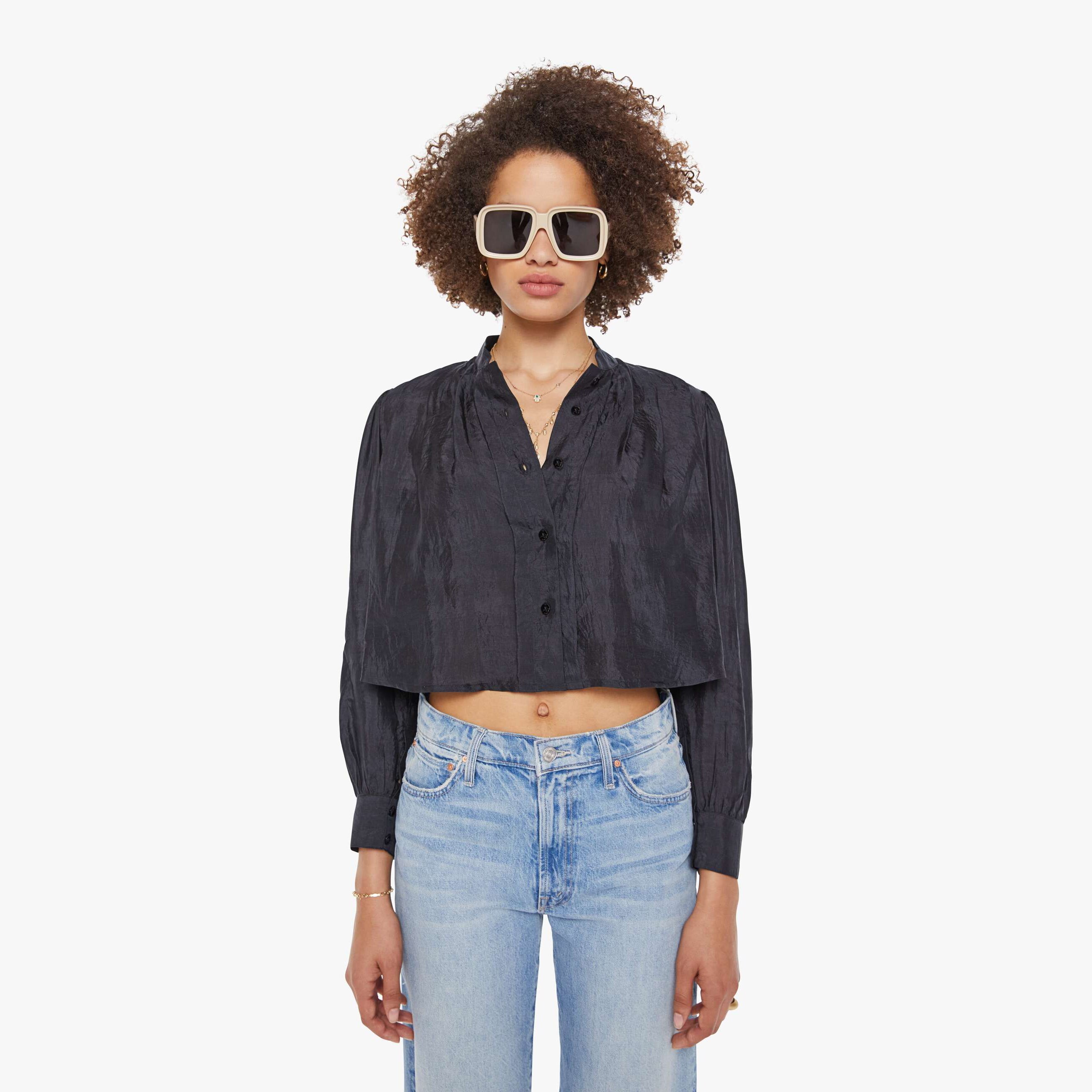 Alix Of Bohemia Ryle Shirt Onyx In Black