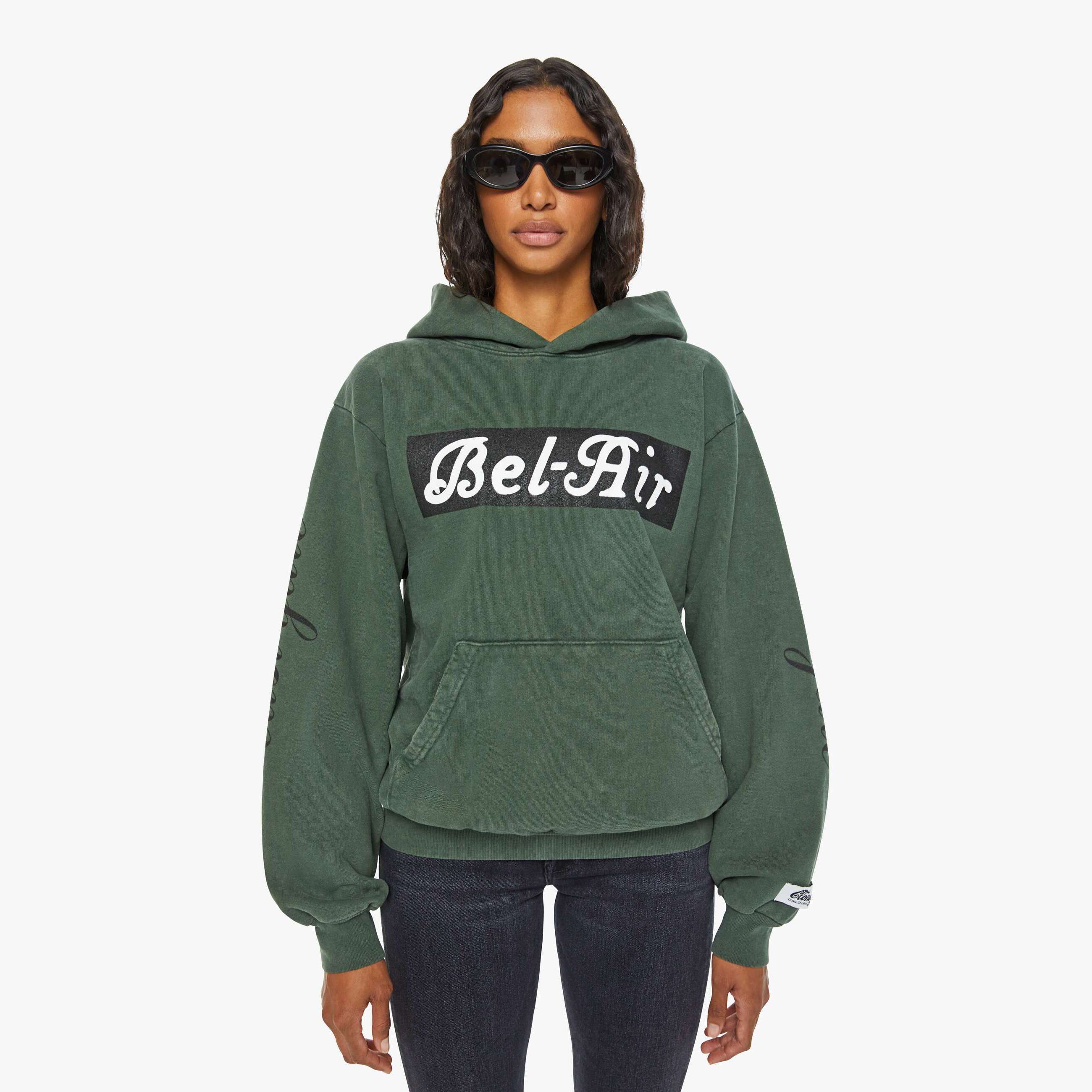 Cloney Bel-air Pull Over Hoodie Forest In Green - Size X-large