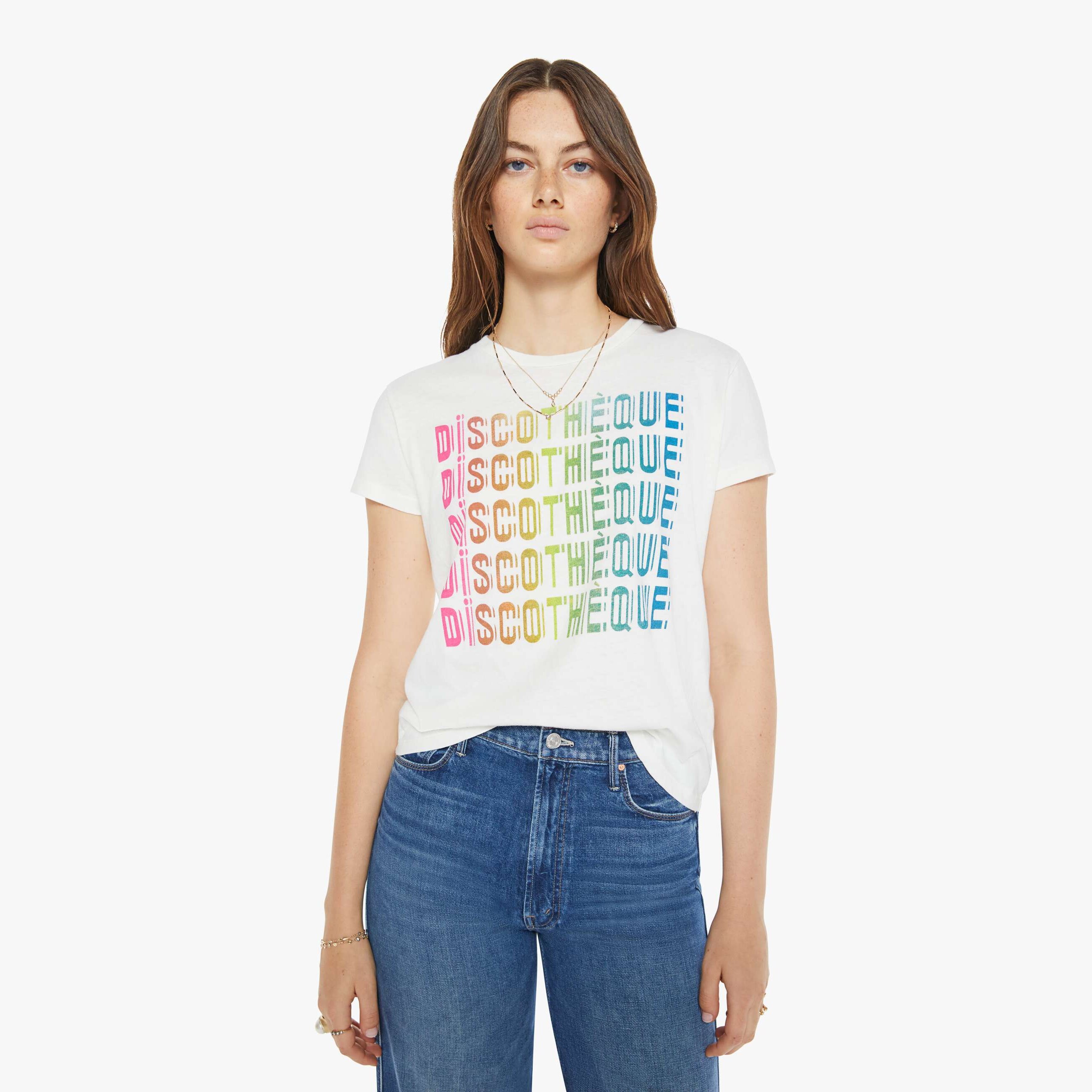Mother The Boxy Goodie Goodie Graphic Tee In Multi