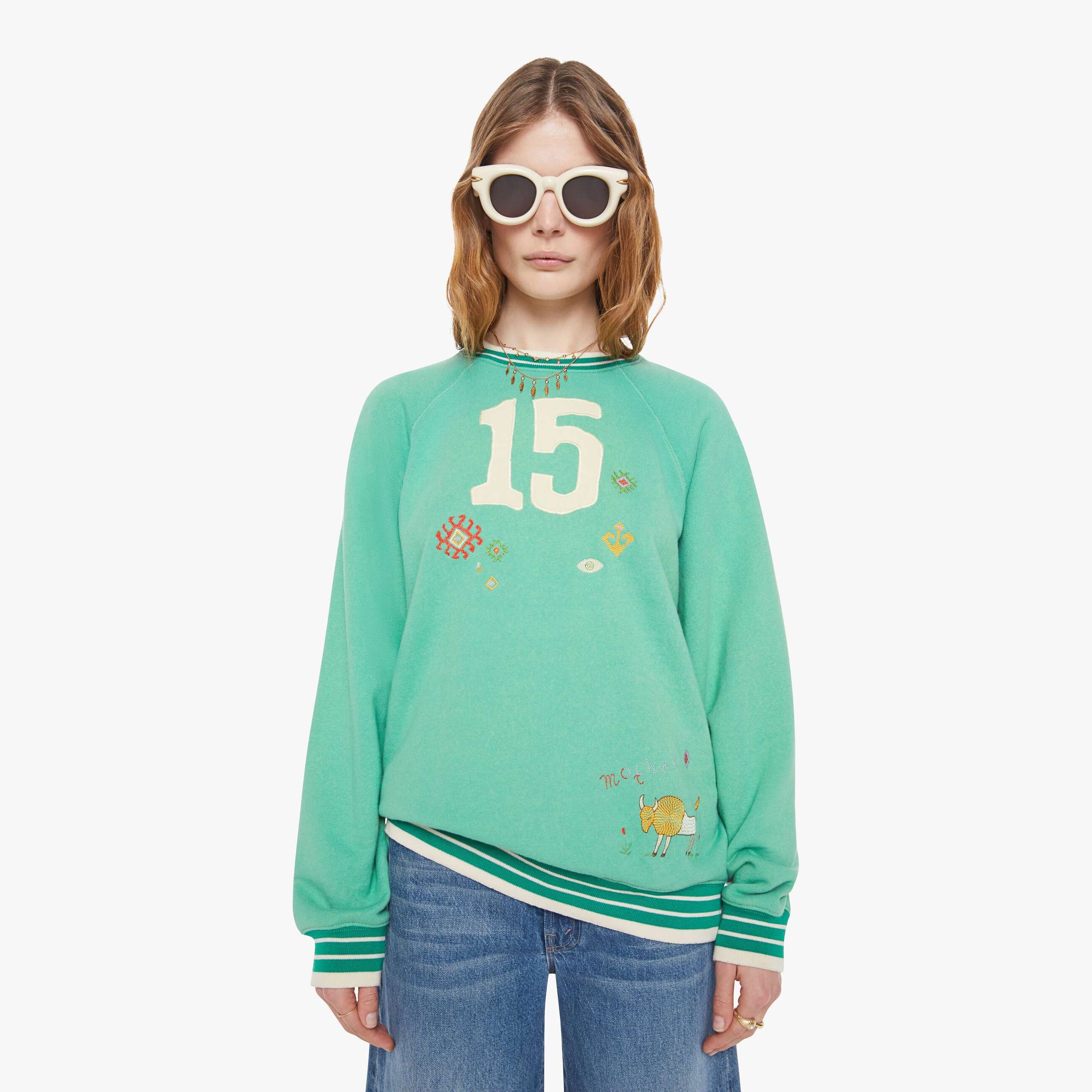 Mother The Big Sport 15 Shirt In Green