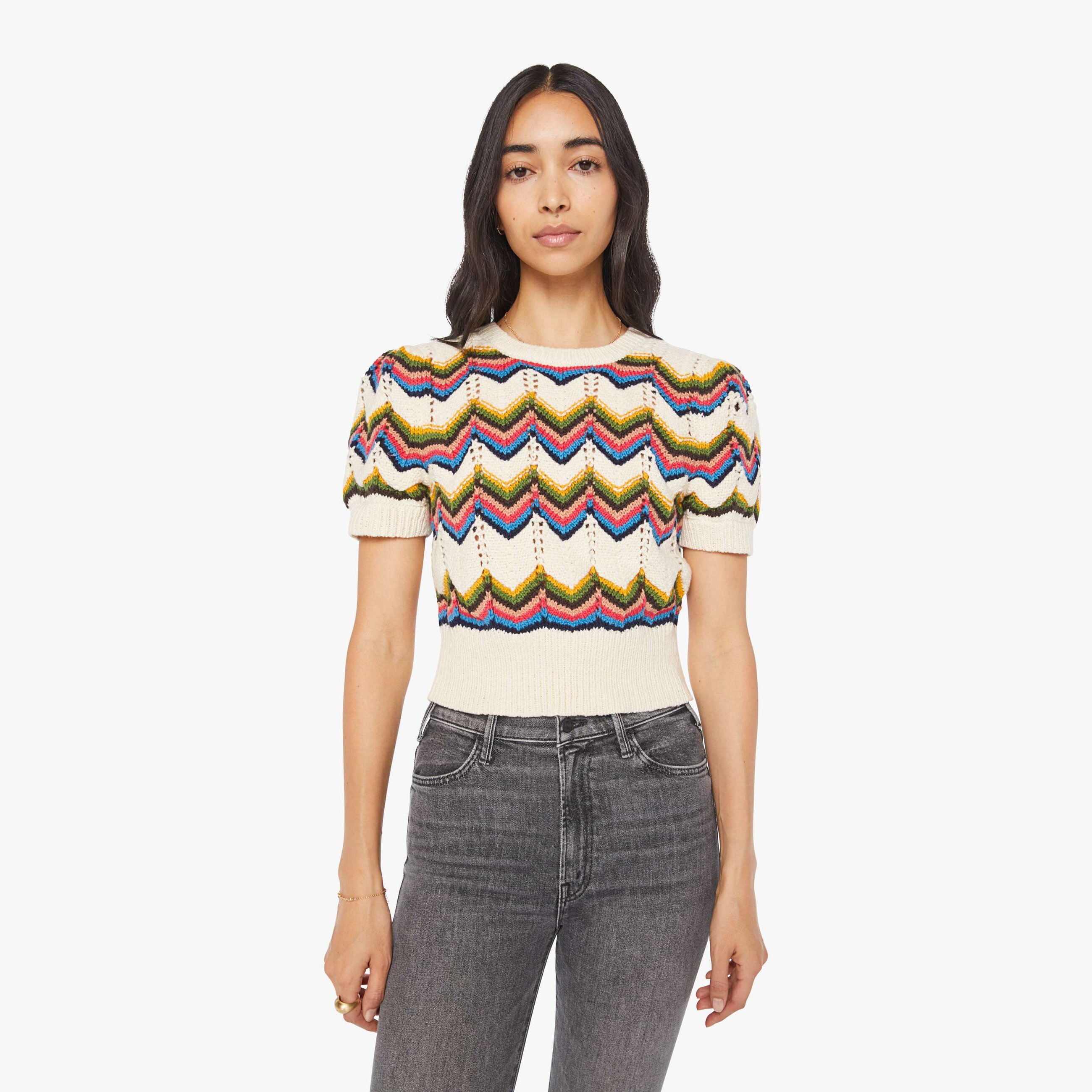 Mother The Powder Puff The Highs And Lows Shirt In Multi