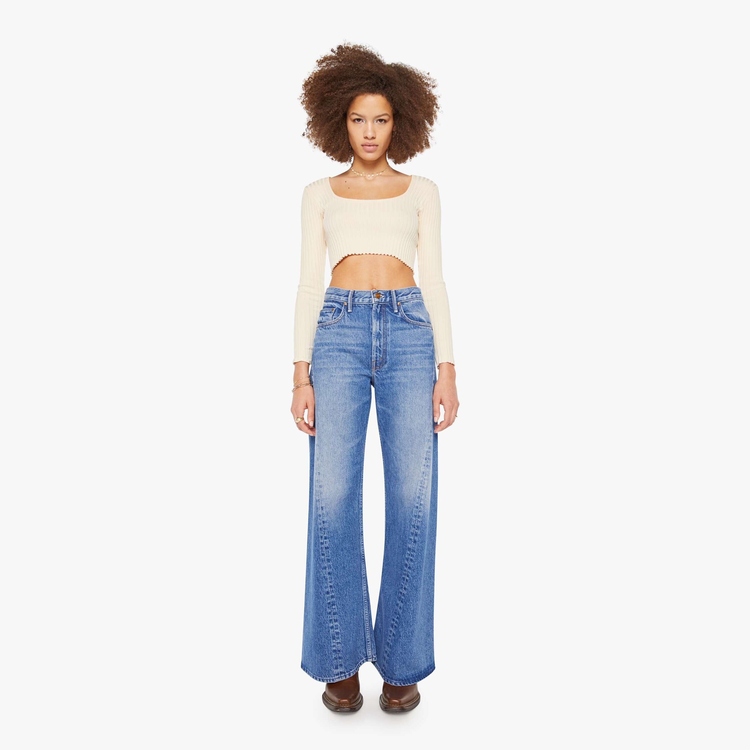 Mother Snacks! The Lemon Twist Rolling In The Dough Jeans In Multi