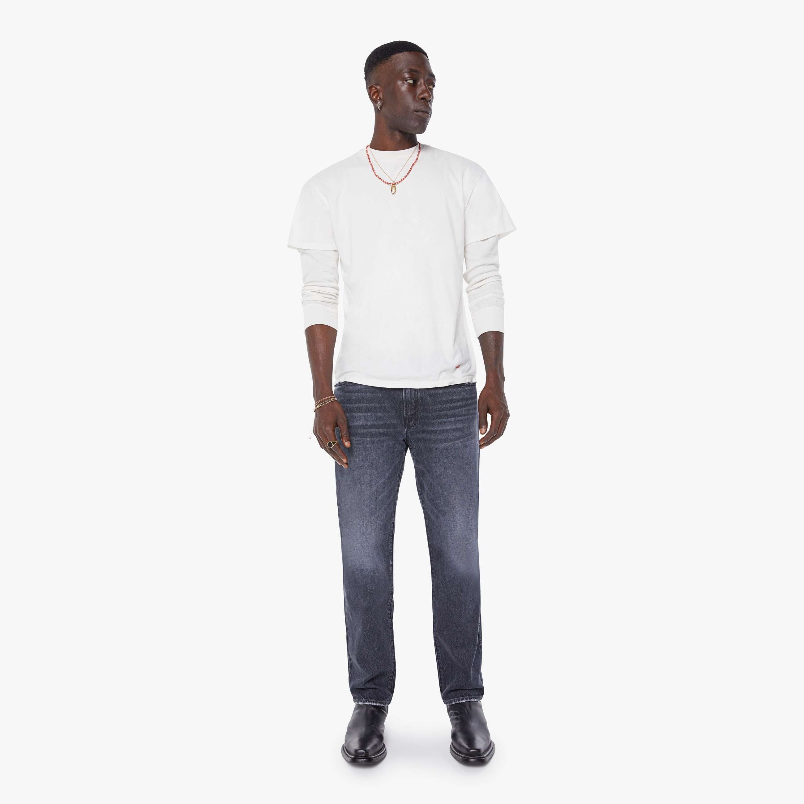 Mother The Mega Neat Final Curtain Jeans In Blue