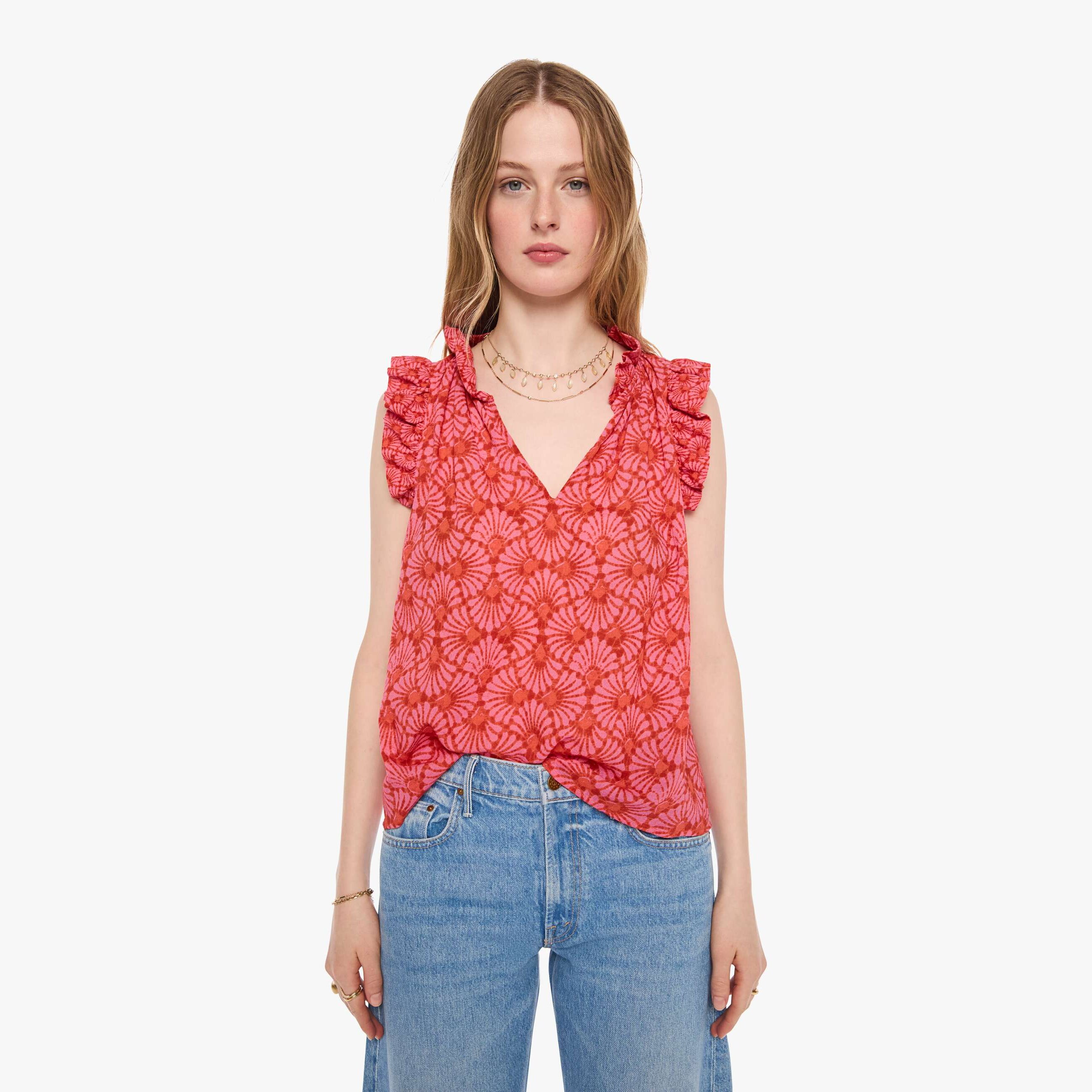 Xirena Bex Top Ruby Shell In Multi