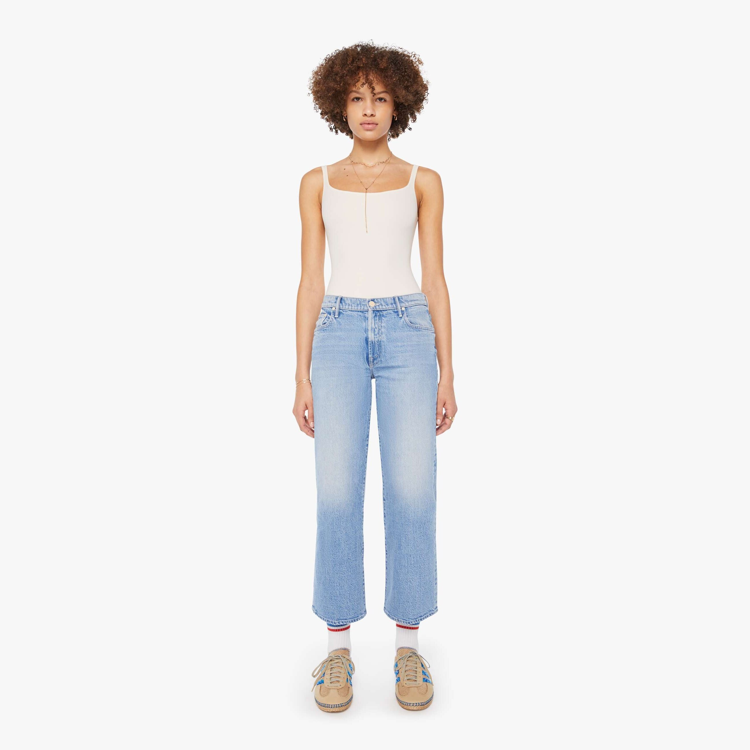 Mother The Mid Rise Maven Ankle Magic School Bus Jeans In Blue