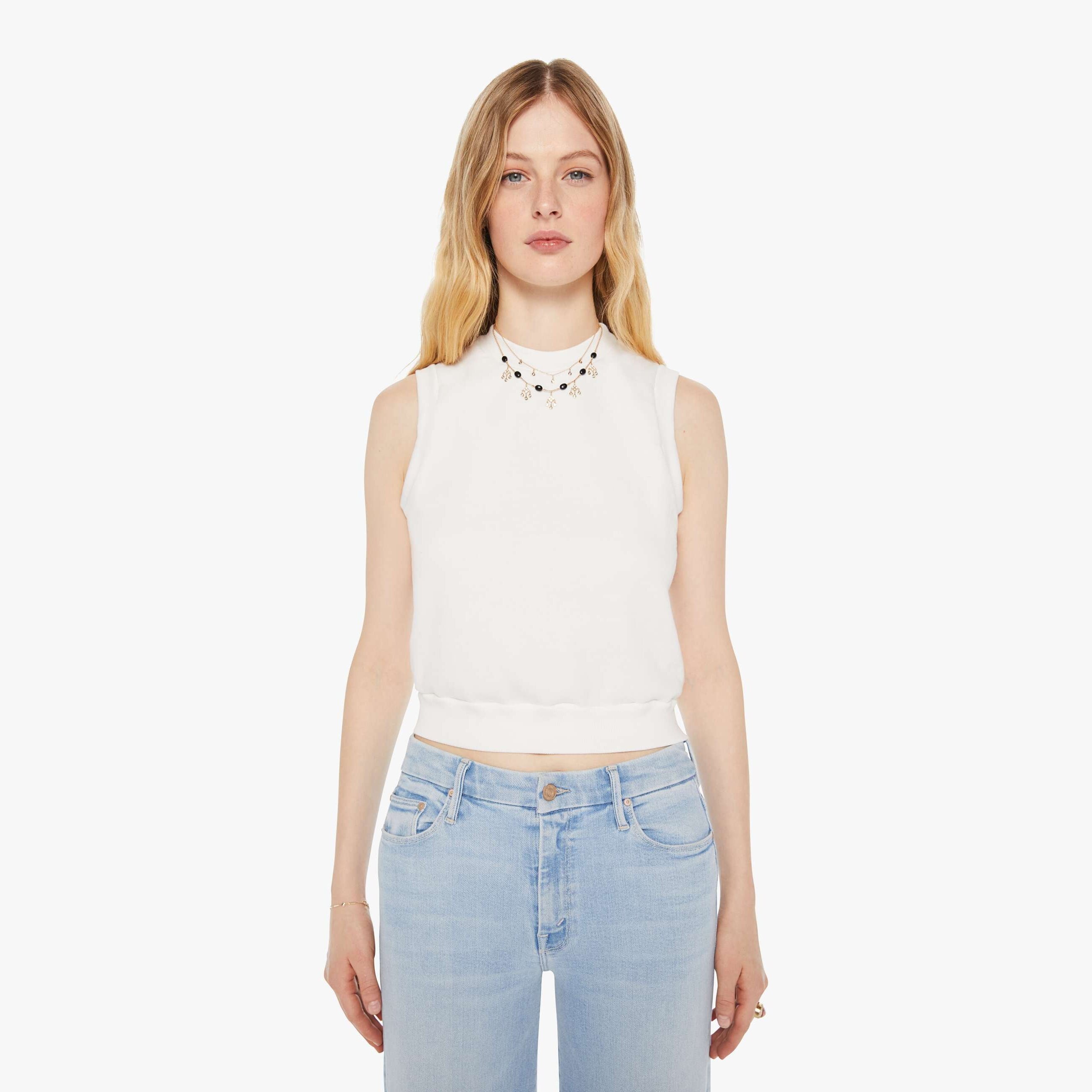Sprwmn Shrunken Vest Shirt In White