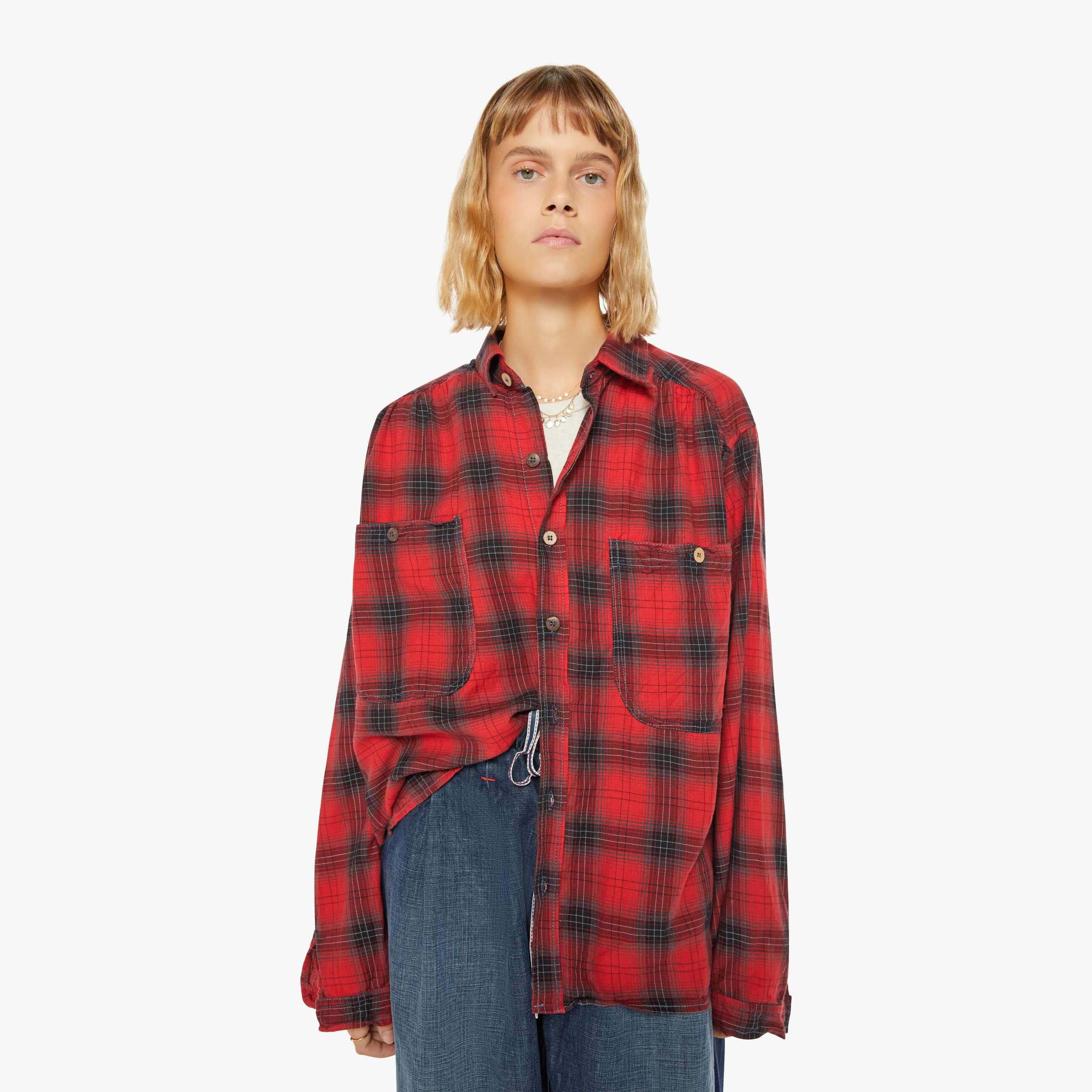 Dr. Collectors Picasso Shirt Plaid In Red
