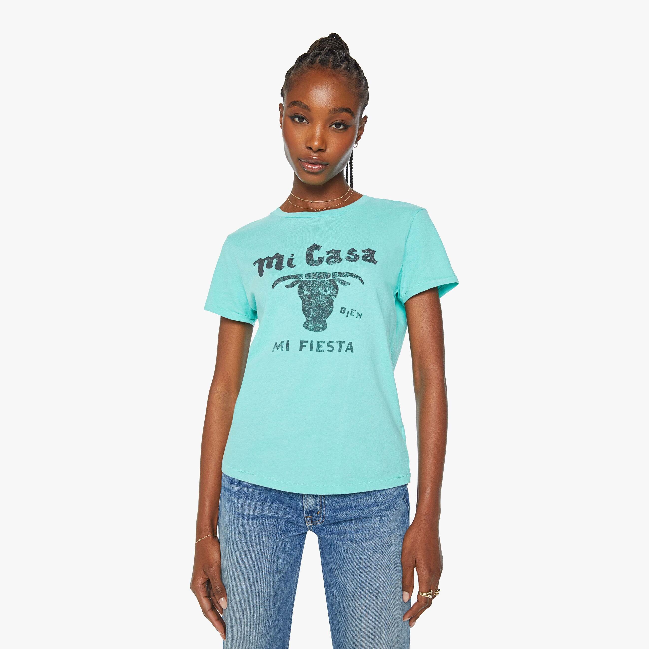 Mother The Lil Goodie Goodie Mi Casa T-shirt In Green