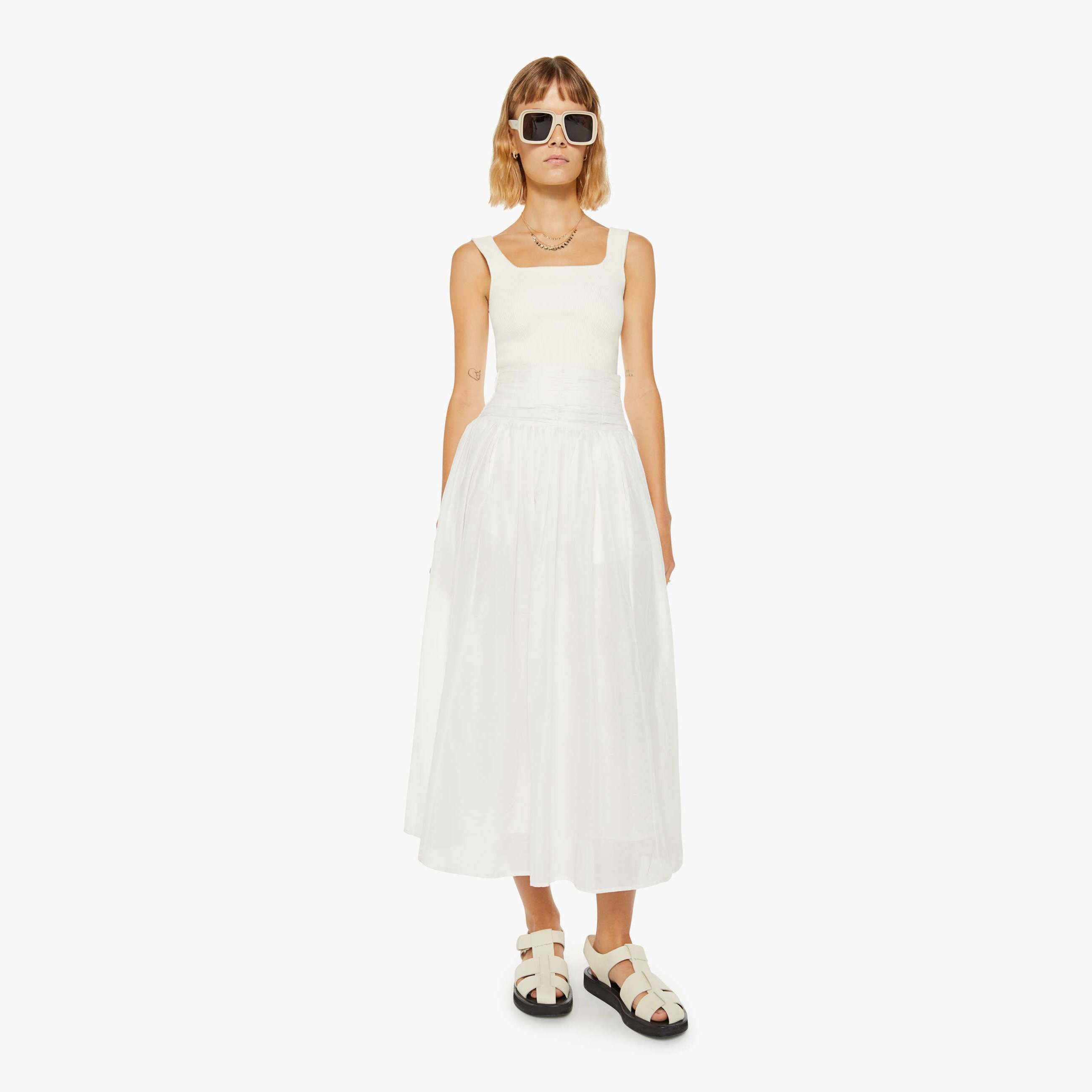 Shop Maria Cher Kristel Skirt Off In White - Size Medium