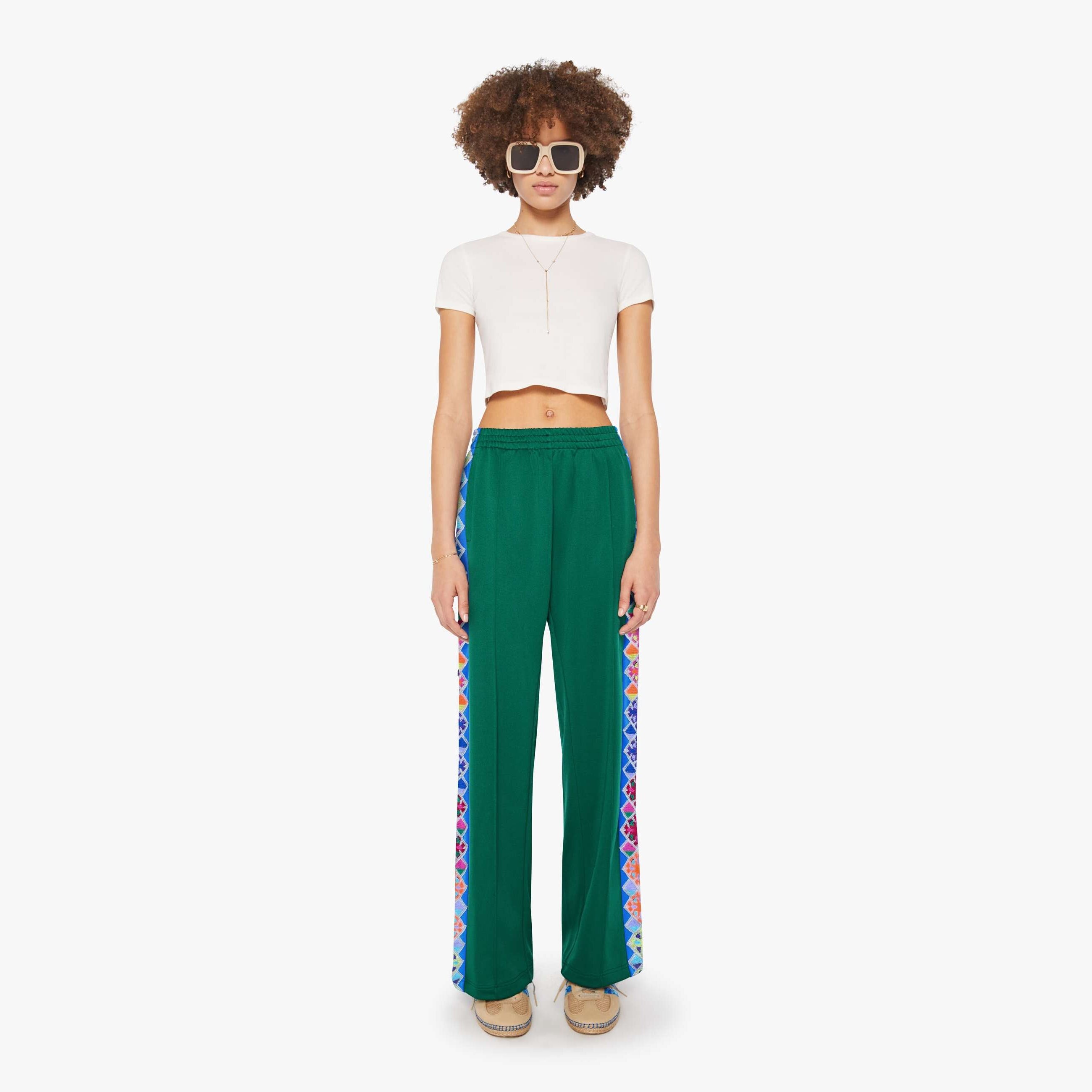 Mother The Personal Best Sneak That Tracks Pants In Multi
