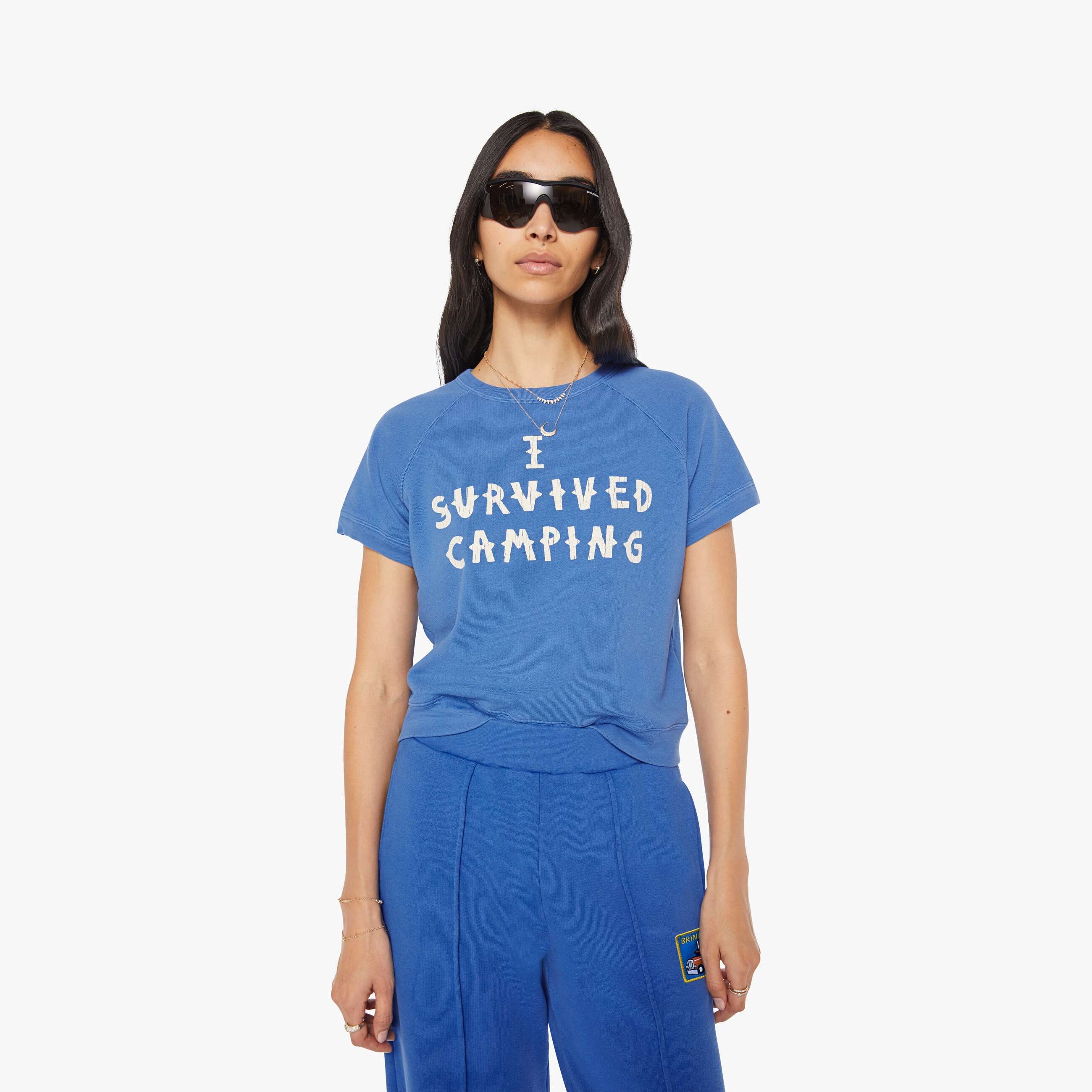 Mother The Short Sleeve Concert I Survived Camping Shirt In Black