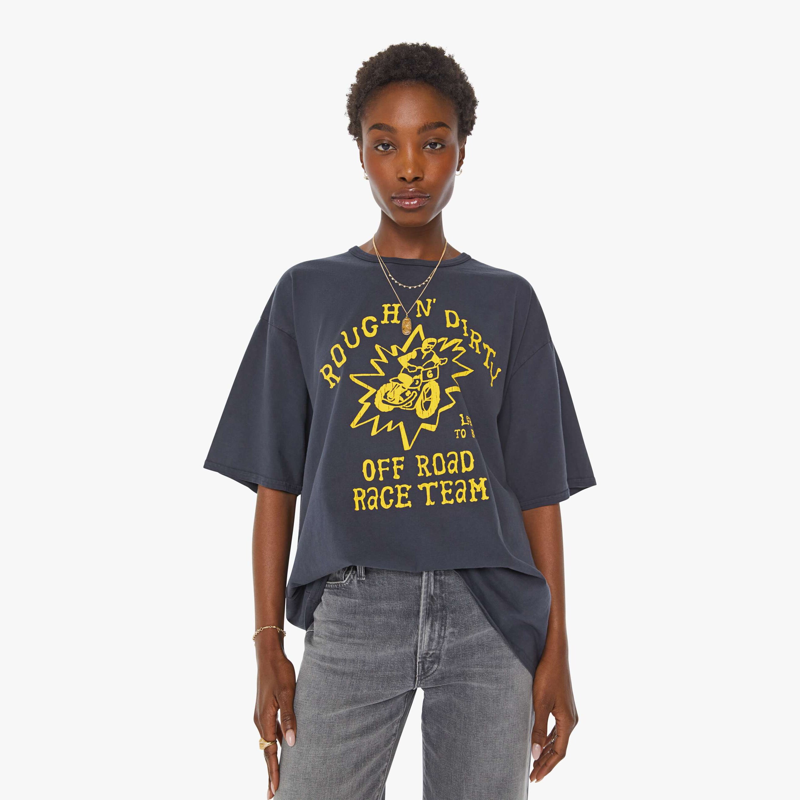 Mother The Coops T-shirt Rough N' Dirty In Black