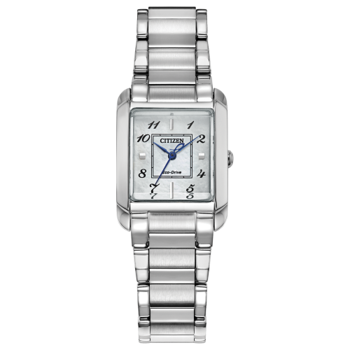 Citizen Bianca Womens Silver Tone Stainless Steel Bracelet Watch Ew5600-52d, One Size