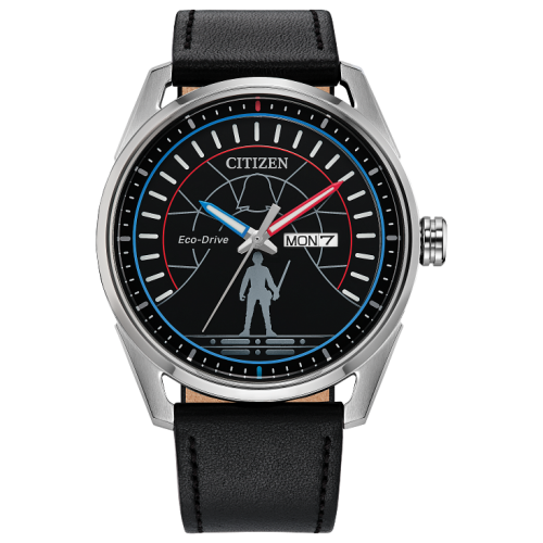 Citizen Men's Duel Black Leather Strap Watch 42mm - Black