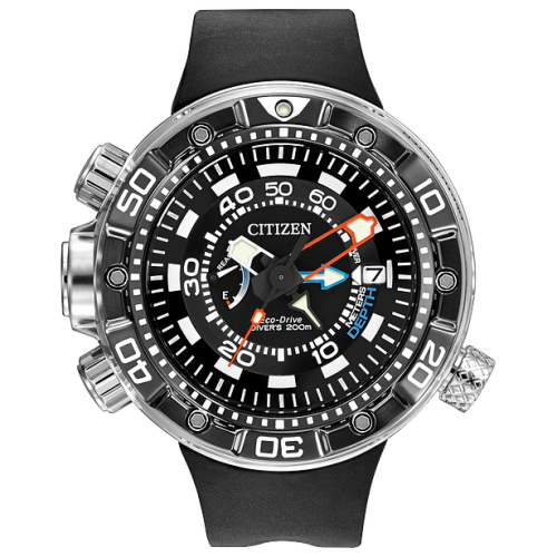 Citizen Promaster Aqualand Mens Multi-Function Black Strap Watch Bn2029-01e, One Size